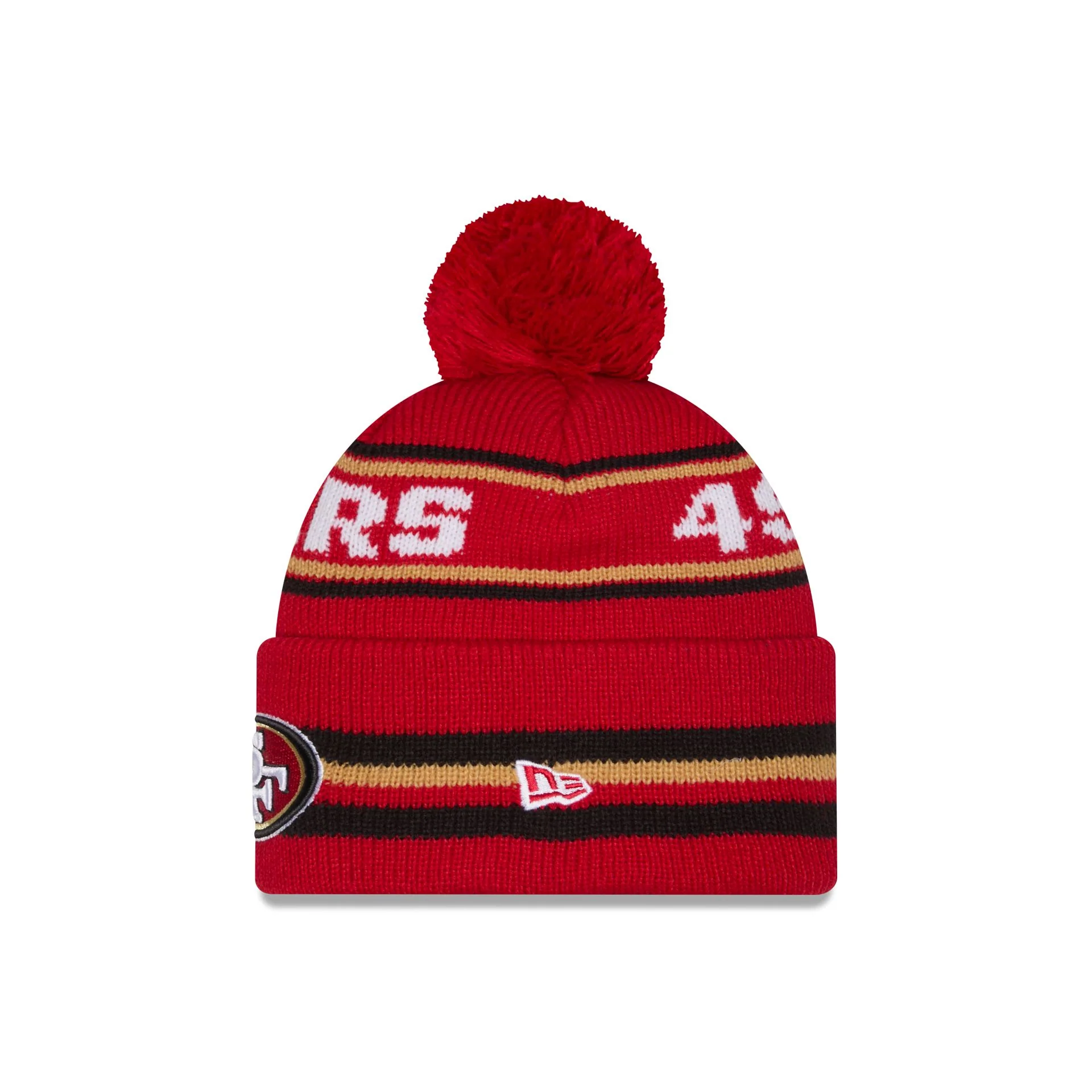 San Francisco 49ers Classic Pom Knit Hat - Image 2