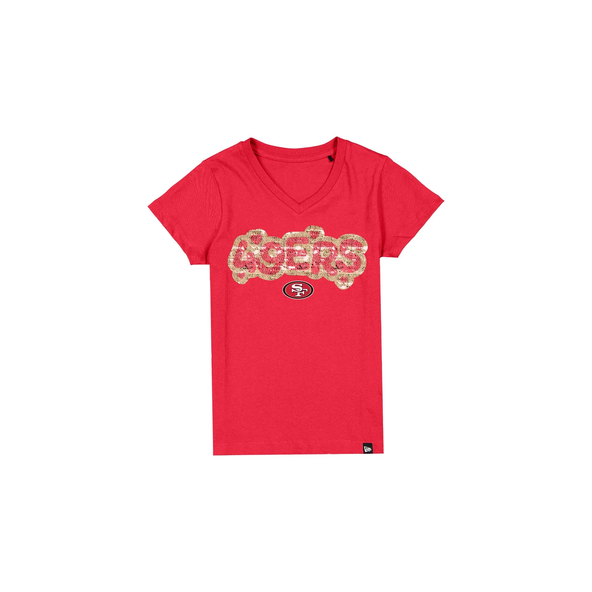 San Francisco 49ers Flip Sequin Girls T-Shirt - Image 2