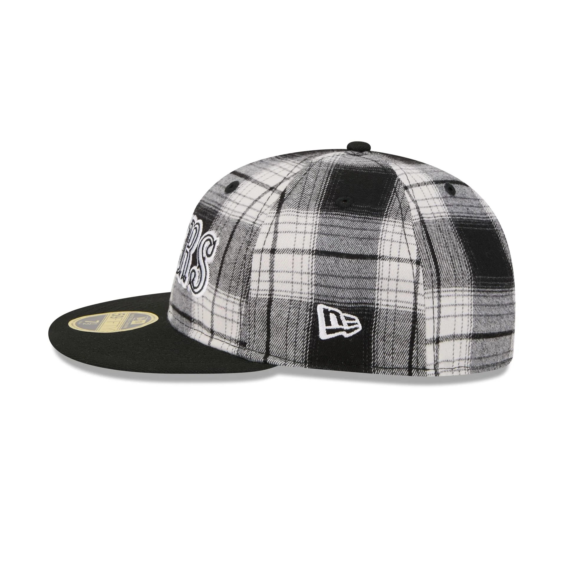 San Francisco 49ers Grunge Plaid Retro Crown 59FIFTY Fitted Hat - Image 5