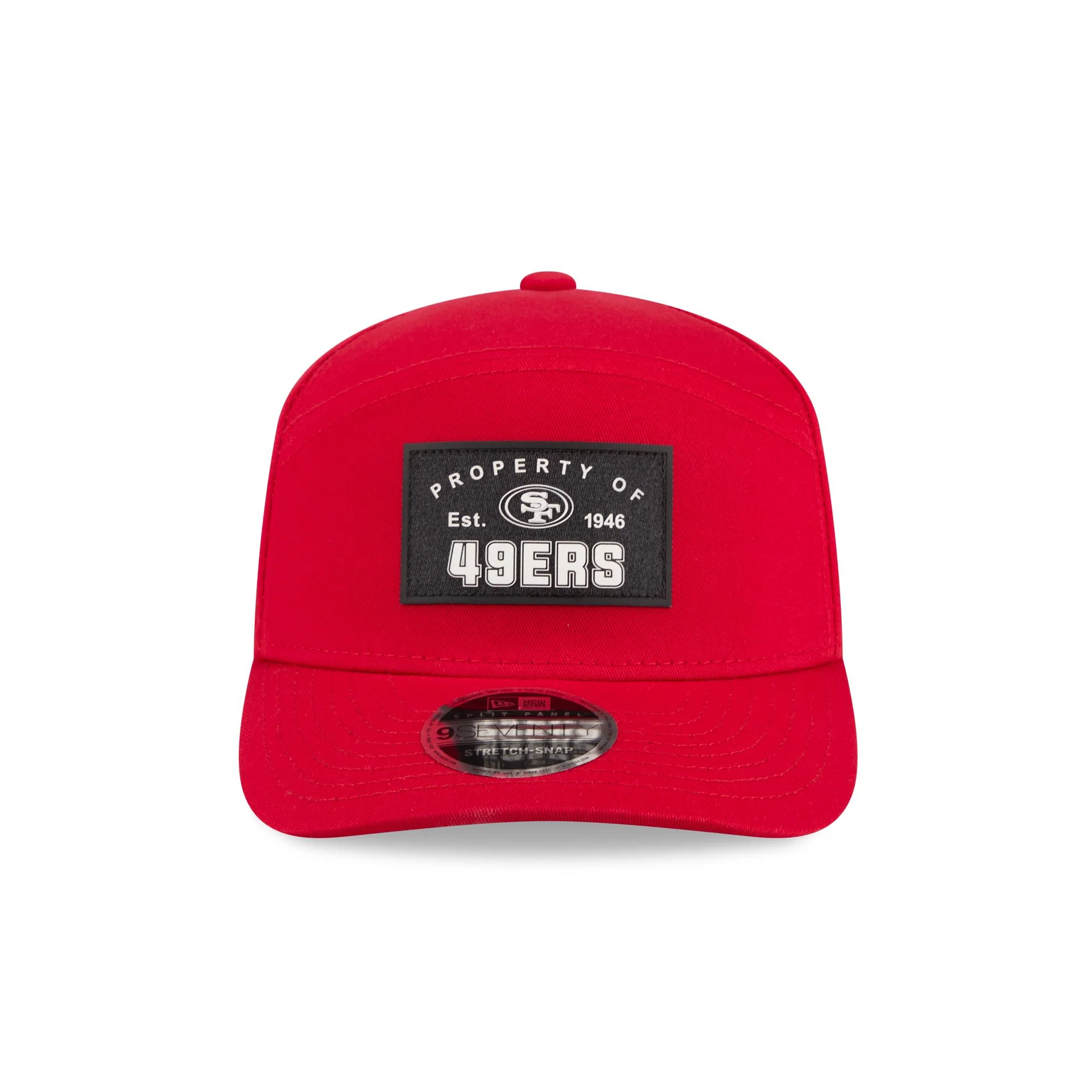 San Francisco 49ers Property of Patch Split Panel 9SEVENTY Stretch-Snap Hat - Image 2
