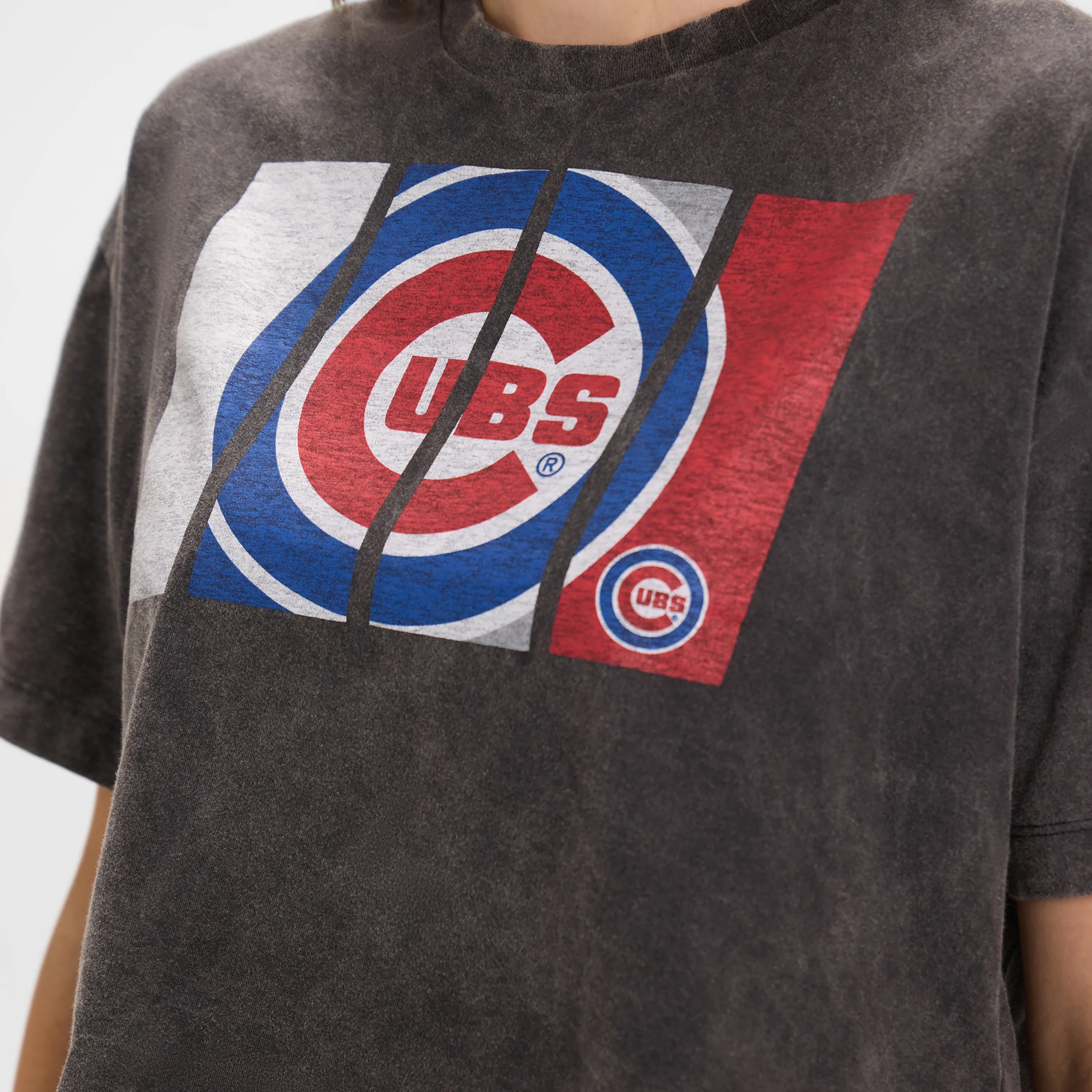 Chicago Bulls Sport Night Black Cropped Women's T-Shirt - Image 4