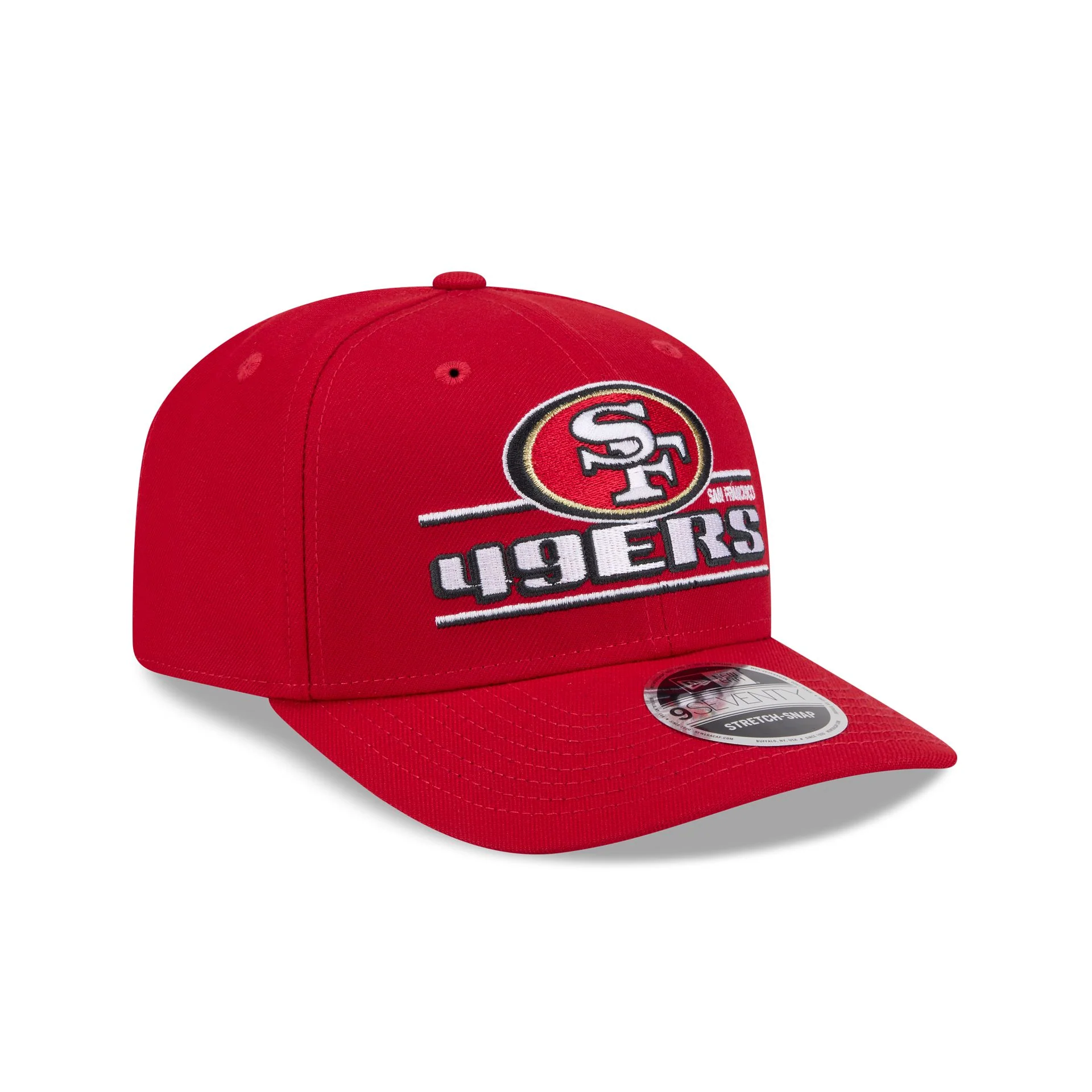 San Francisco 49ers Stated 9SEVENTY Stretch-Snap Hat - Image 3