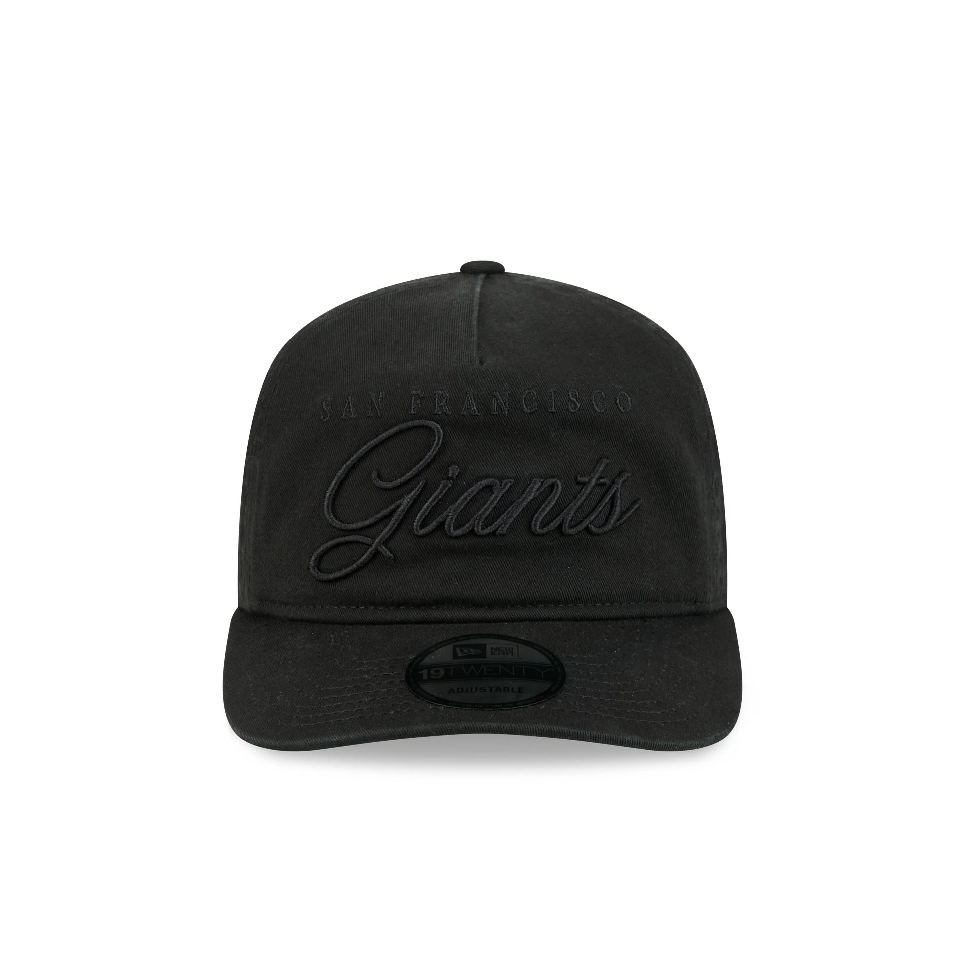 San Francisco Giants All Black Scripted 19TWENTY Adjustable Hat - Image 2