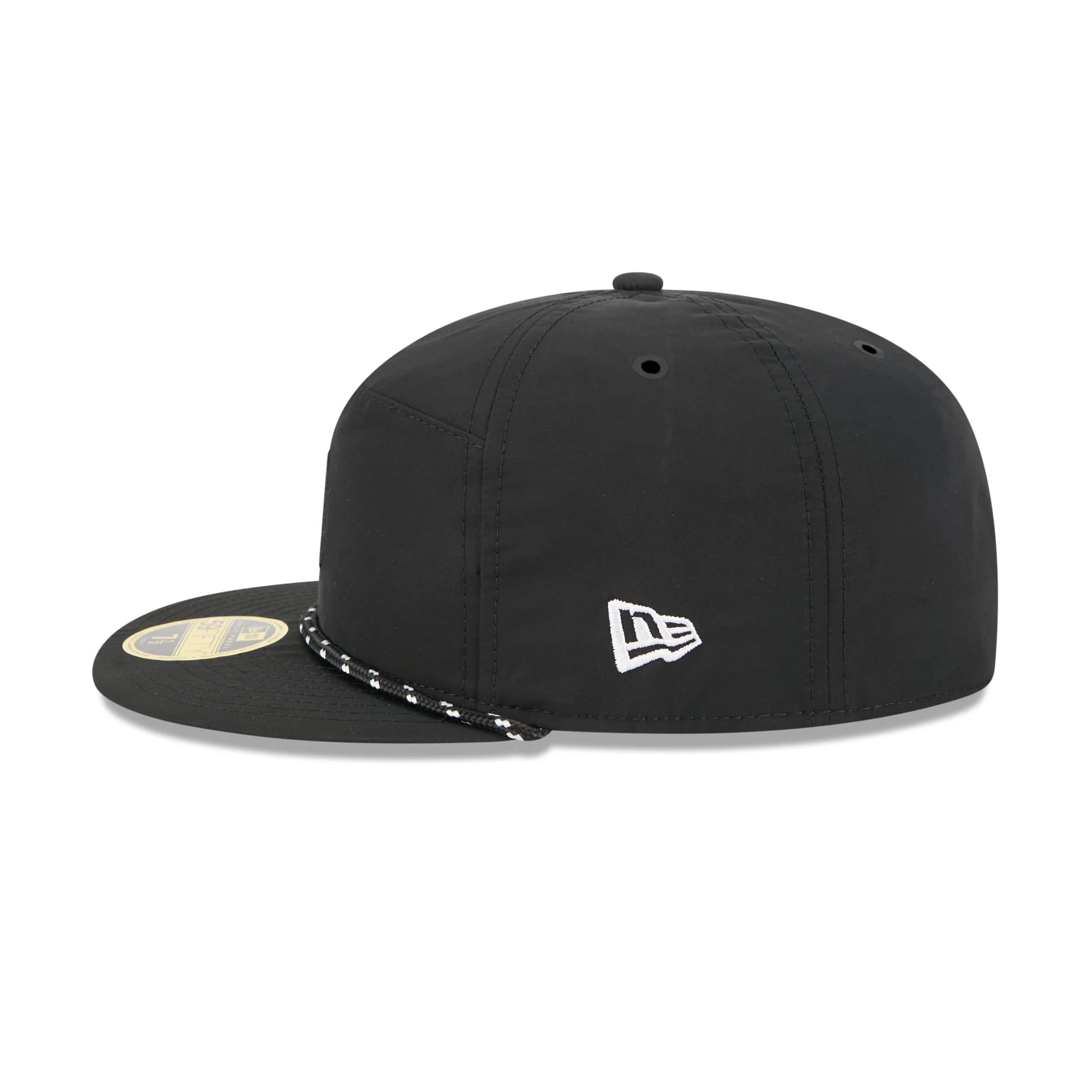 San Francisco Giants Black Poly Rope Split Panel 59FIFTY Fitted Hat - Image 4