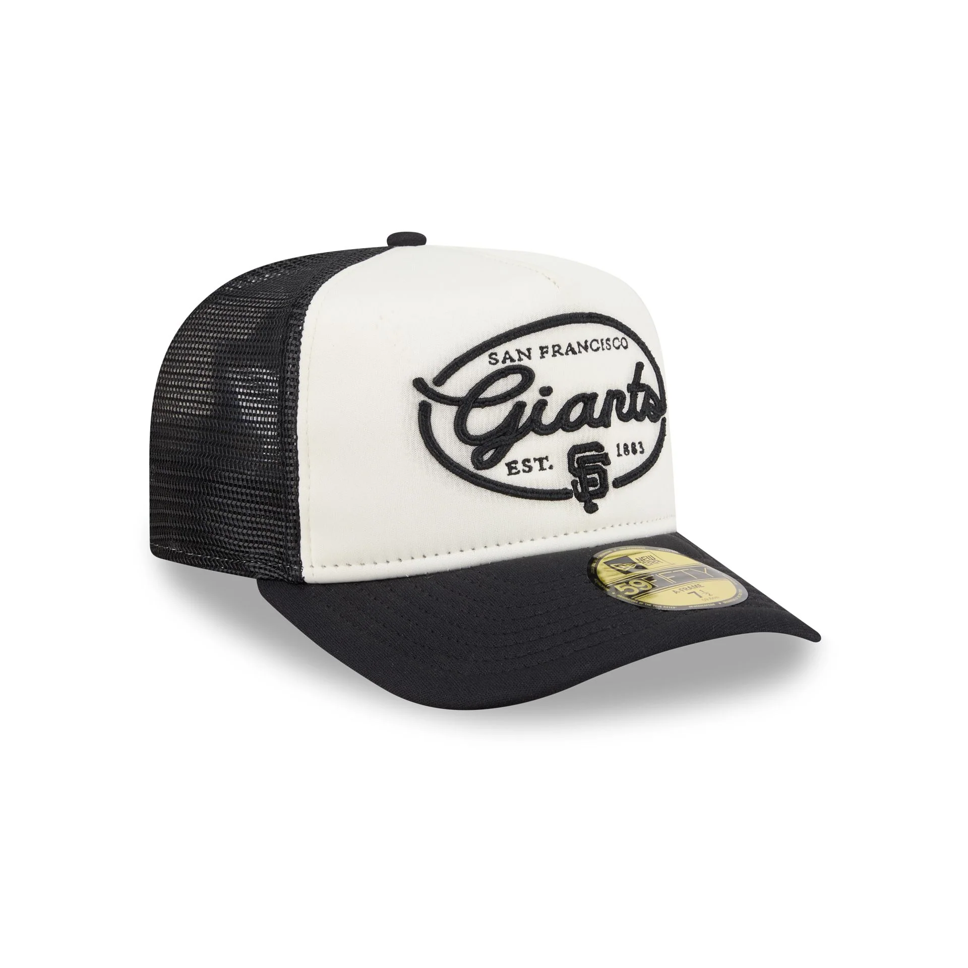 San Francisco Giants Chrome 59FIFTY Fitted Trucker Hat - Image 3