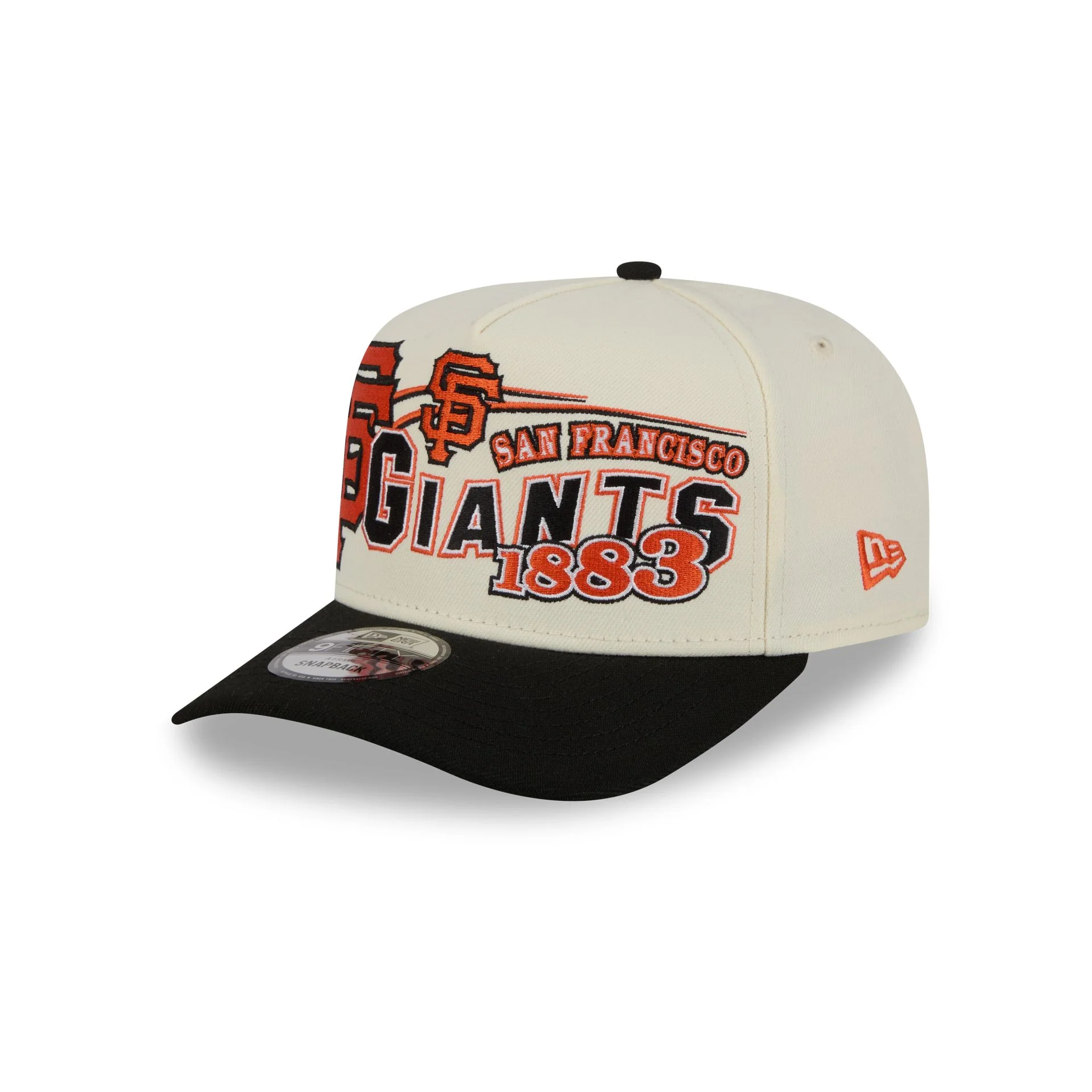 San Francisco Giants Chrome White Classic 9FIFTY A-Frame Snapback Hat