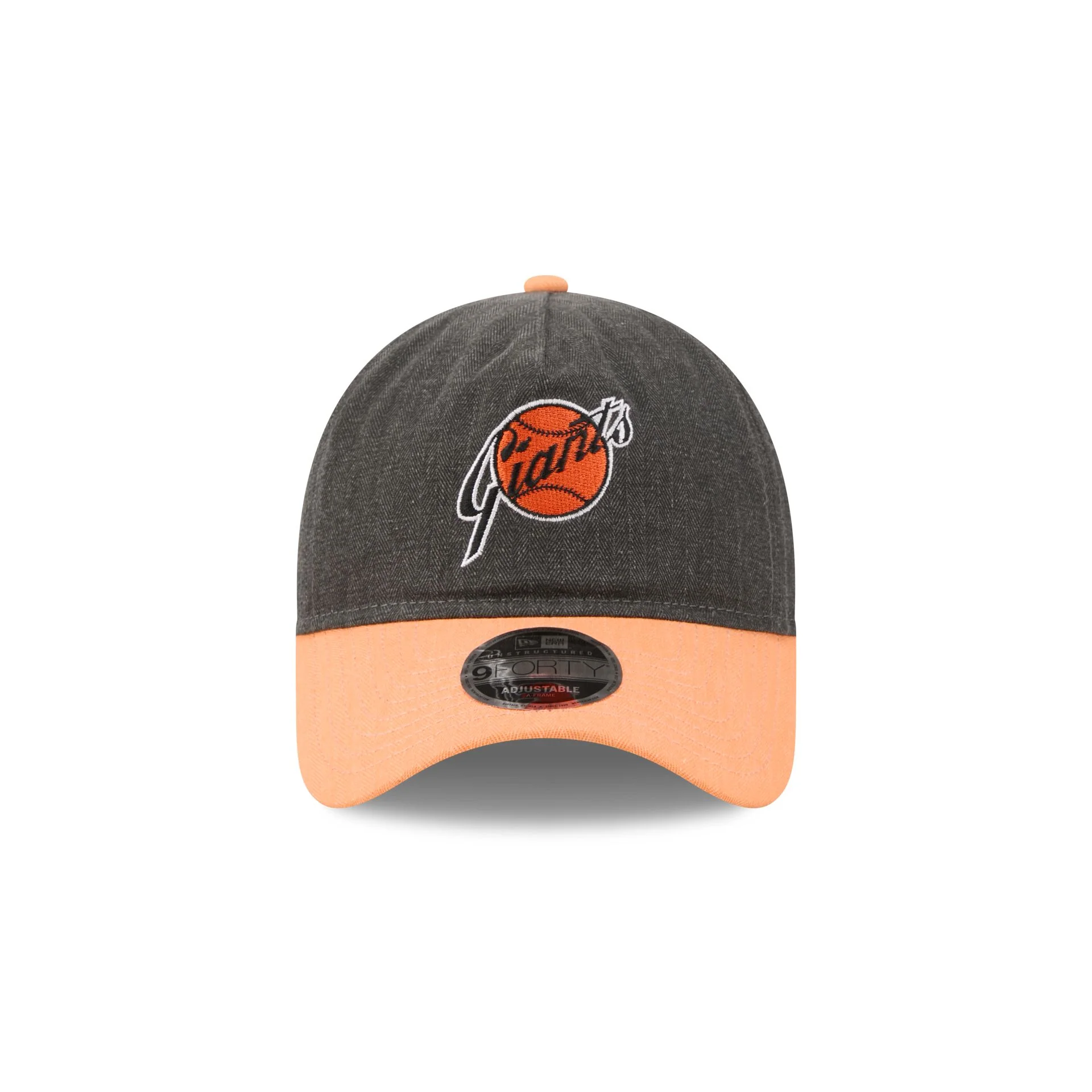 San Francisco Giants Herringbone Team Colors 9FORTY A-Frame Adjustable Hat - Image 2