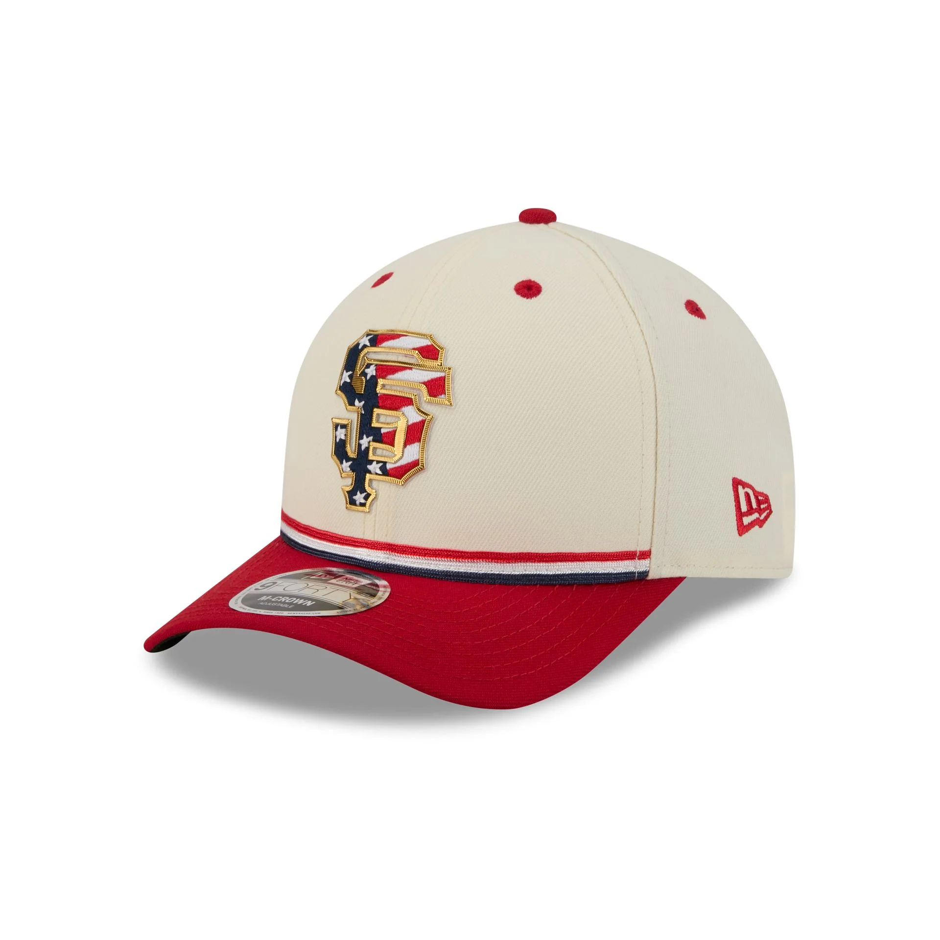 San Francisco Giants Independence Day 2026 9FORTY M-Crown Snapback Hat - Image 3