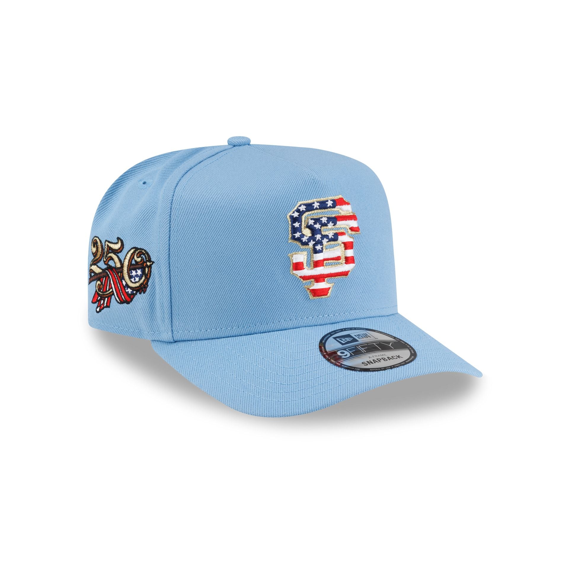 San Francisco Giants Red, White & Blue 9FIFTY A-Frame Snapback Hat