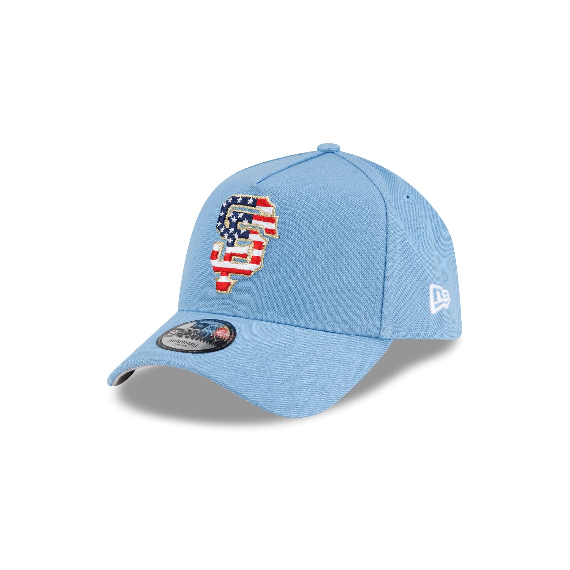 San Francisco Giants Red, White & Blue 9FORTY A-Frame Snapback Hat - Image 3