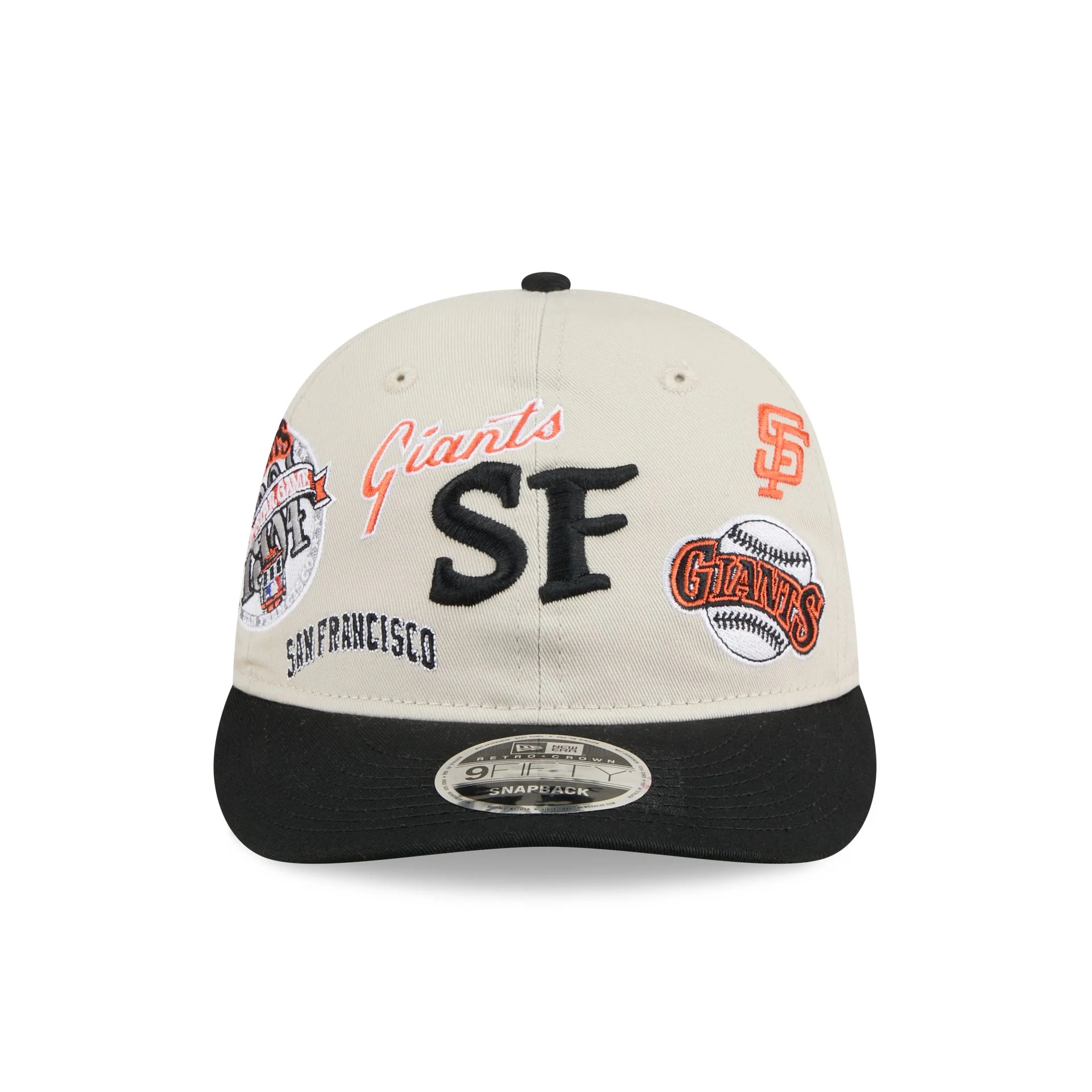 San Francisco Giants Scattered Patches Retro Crown 9FIFTY Snapback Hat - Image 2