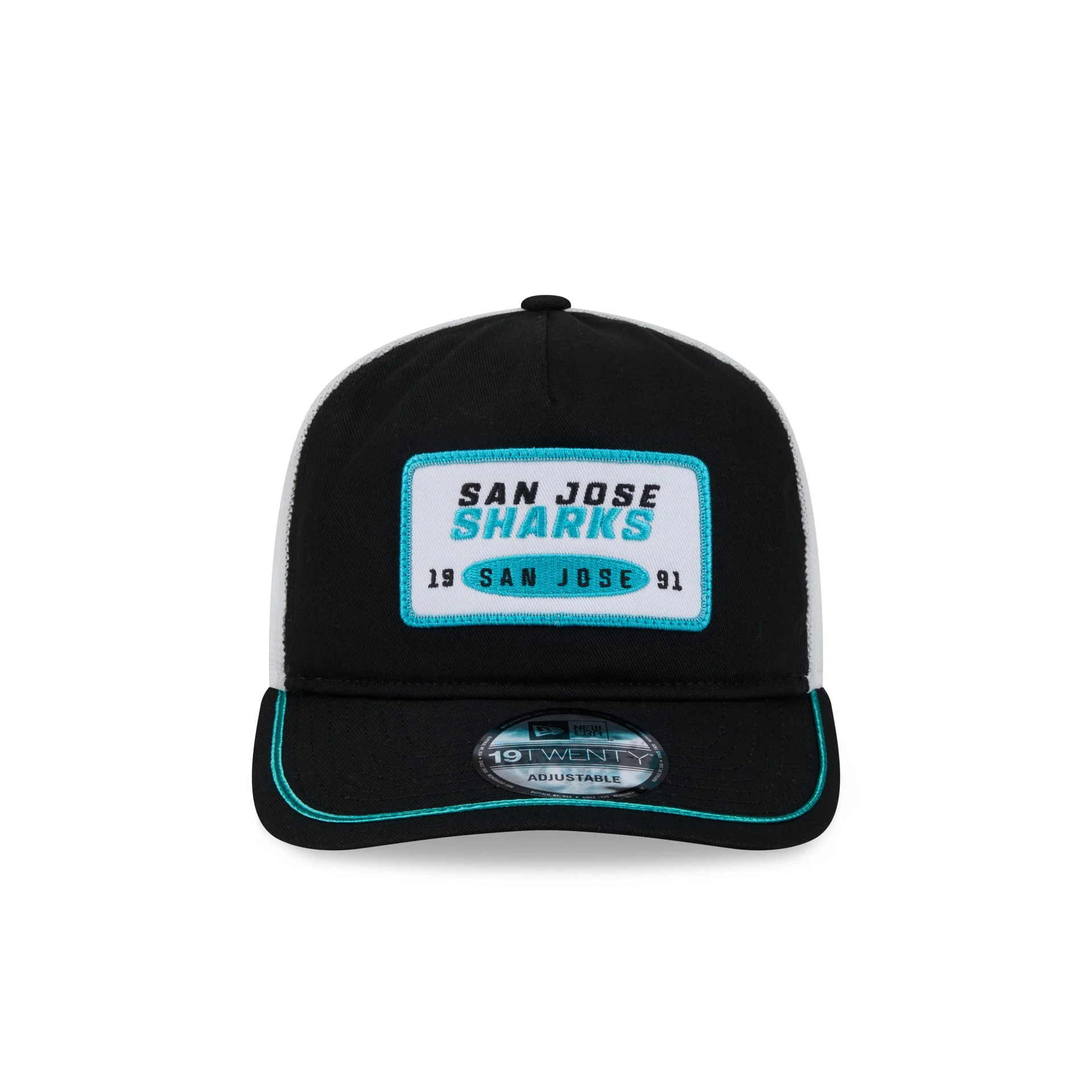 San Jose Sharks Patch 19TWENTY Trucker Hat - Image 2