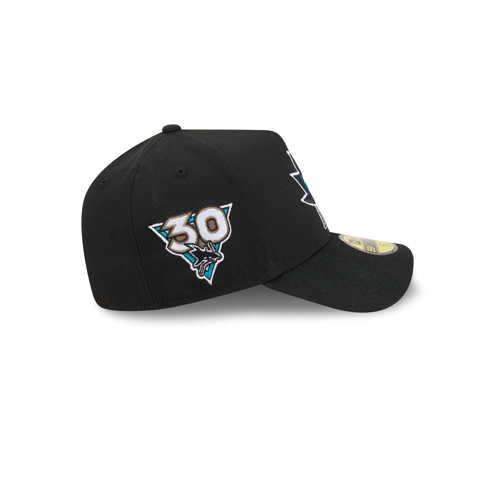 San Jose Sharks Team Side 59FORTY A-Frame Fitted Hat - Image 4