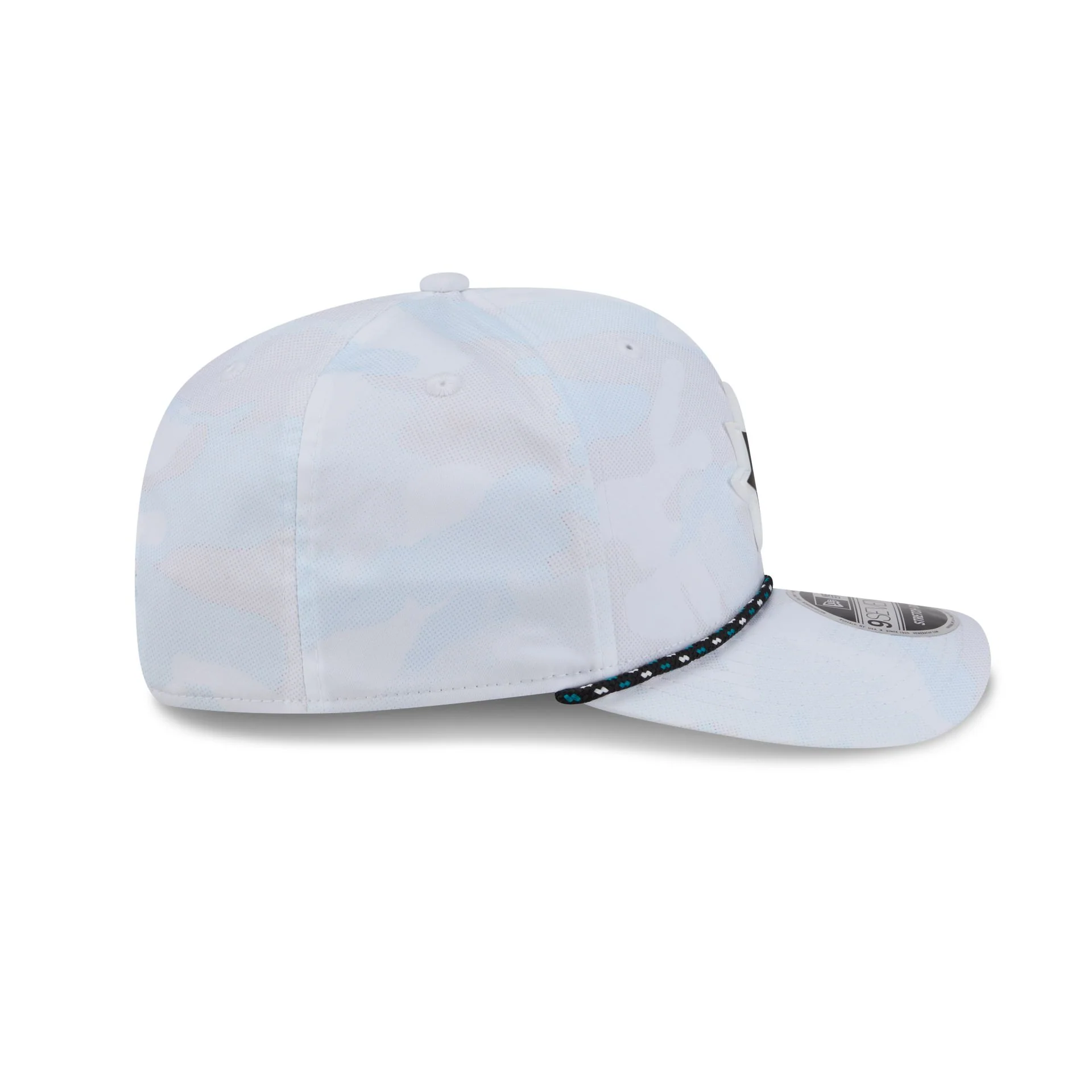 San Jose Sharks White Camo Performance Rope 9SEVENTY Stretch-Snap Hat - Image 5