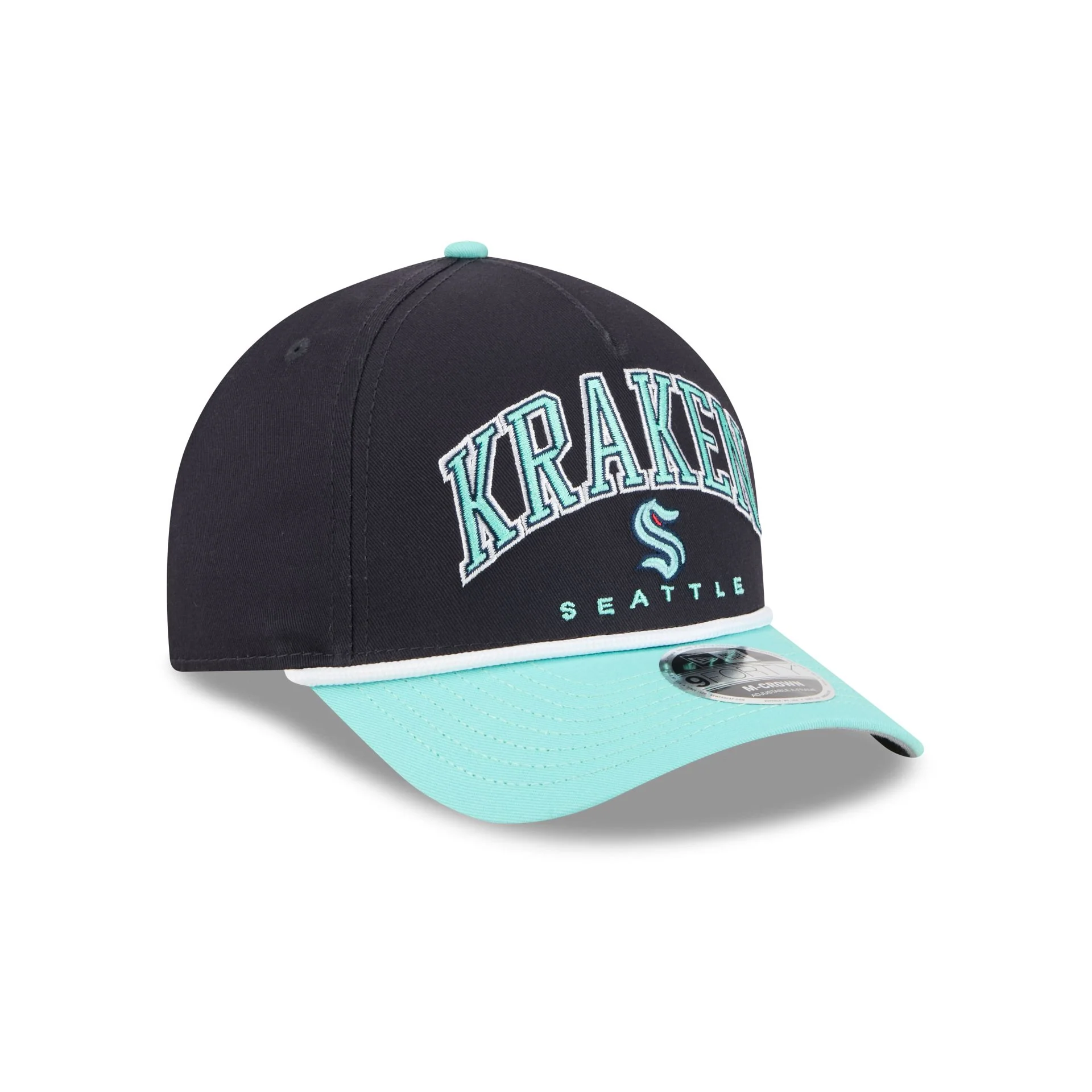 Seattle Kraken Arch 9FORTY M-Crown A-Frame Snapback Hat - Image 3