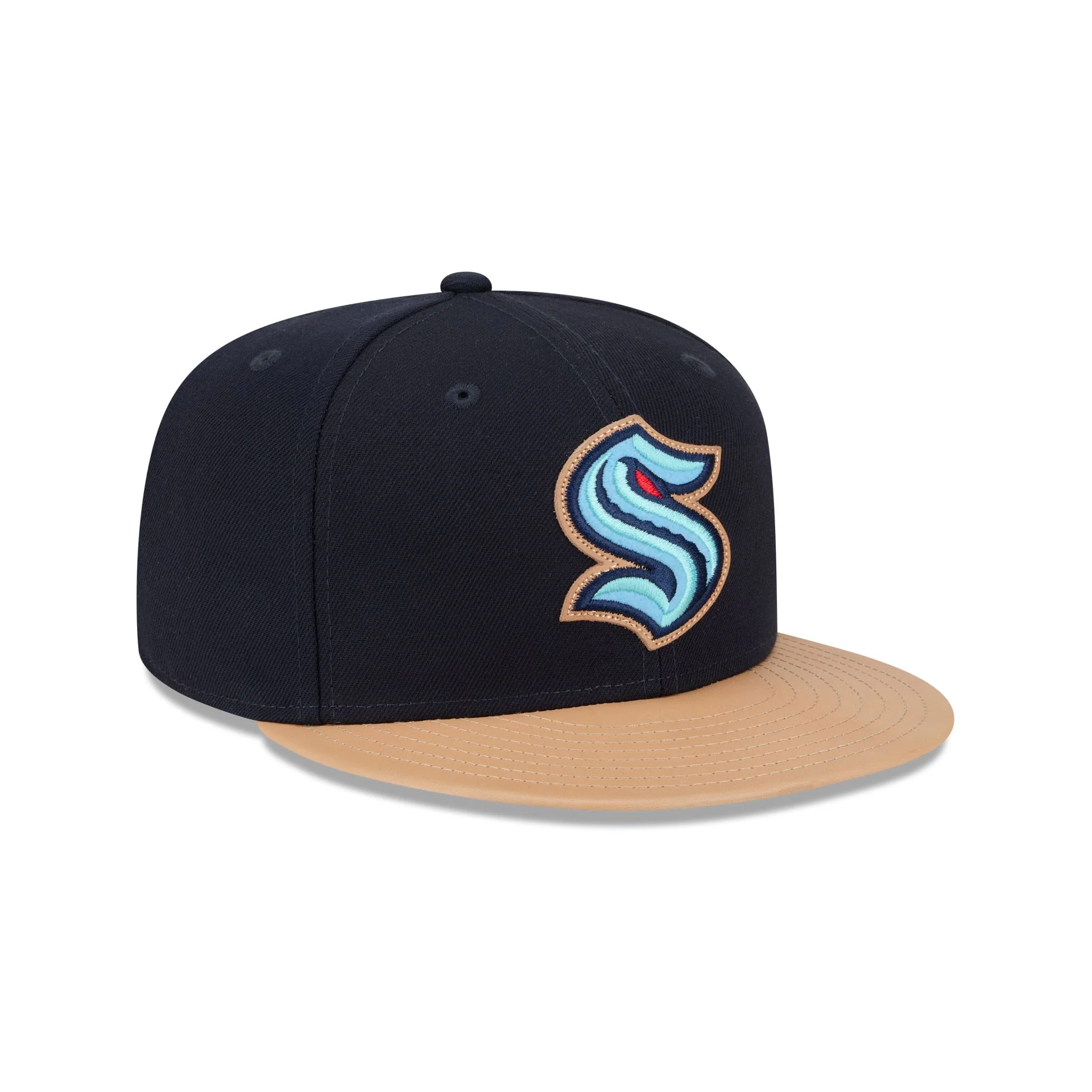 Seattle Kraken Leather Visor 59FIFTY Fitted Hat - Image 3
