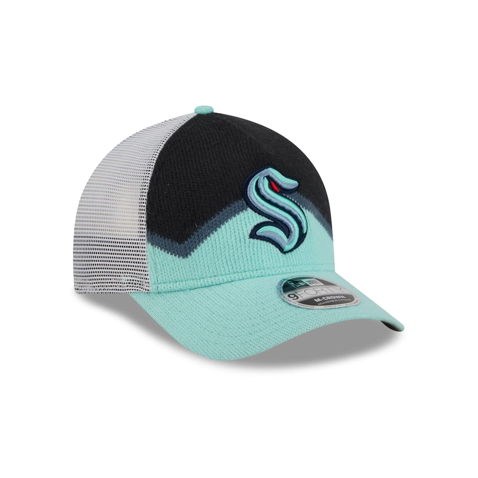 Seattle Kraken Sock 9FORTY M-Crown A-Frame Trucker Hat - Image 3