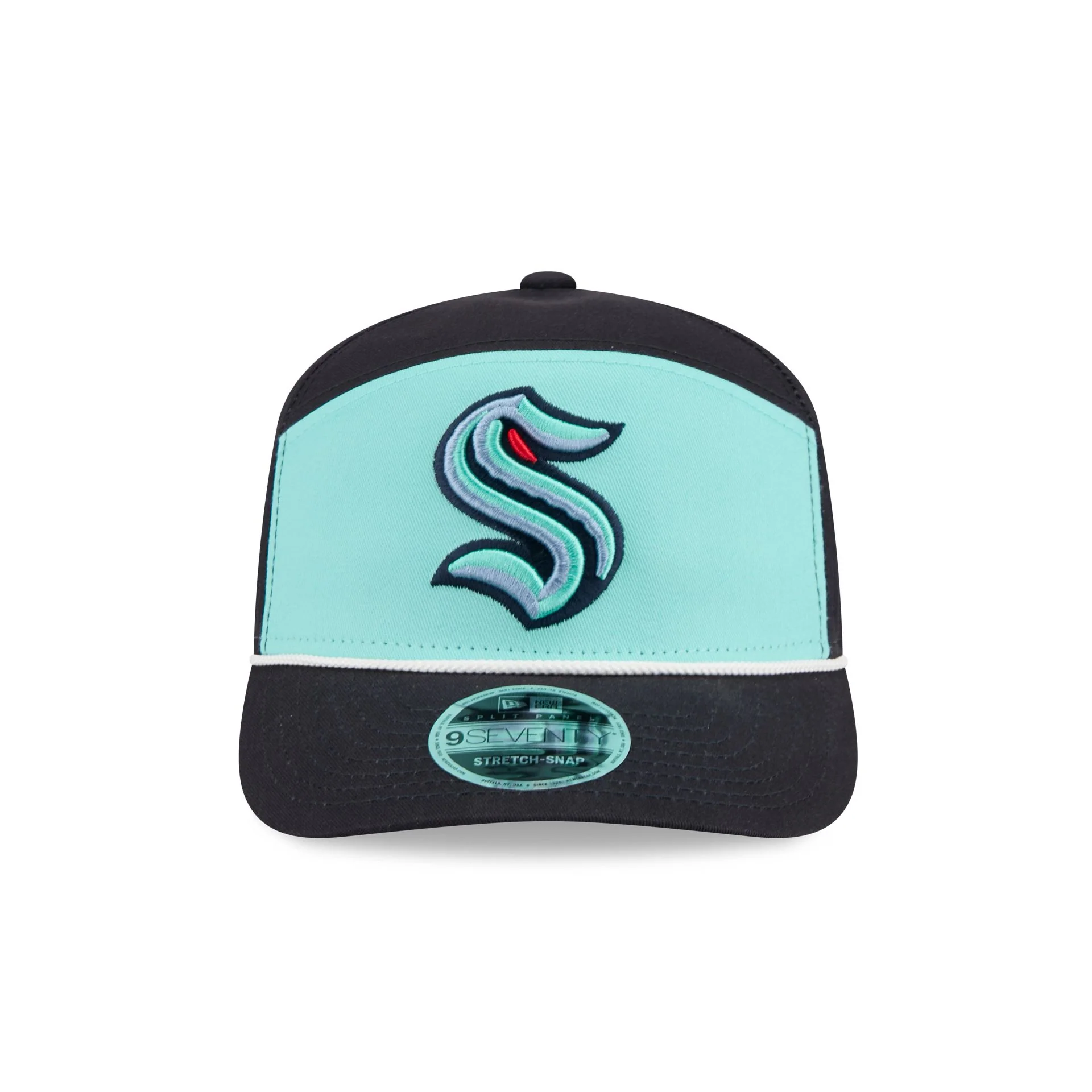 Seattle Kraken Split Panel 9SEVENTY Stretch-Snap Hat - Image 2