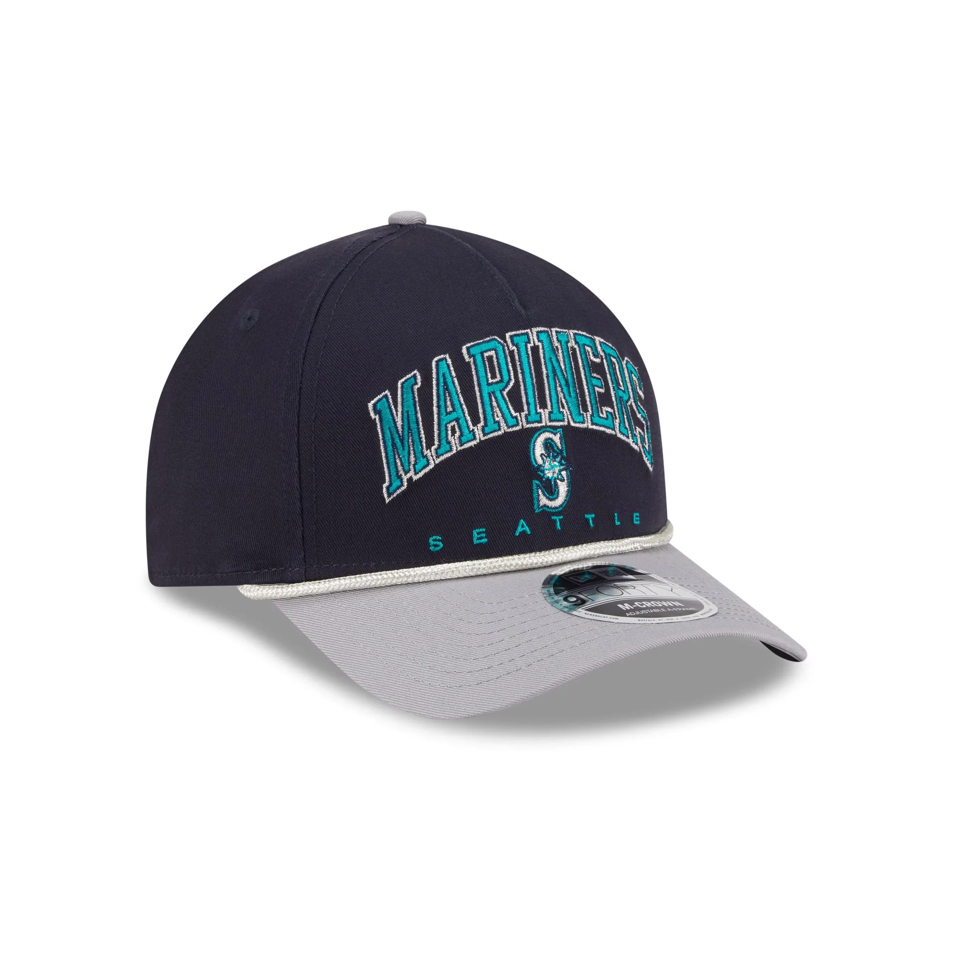Seattle Mariners Arch 9FORTY M-Crown A-Frame Snapback Hat - Image 3
