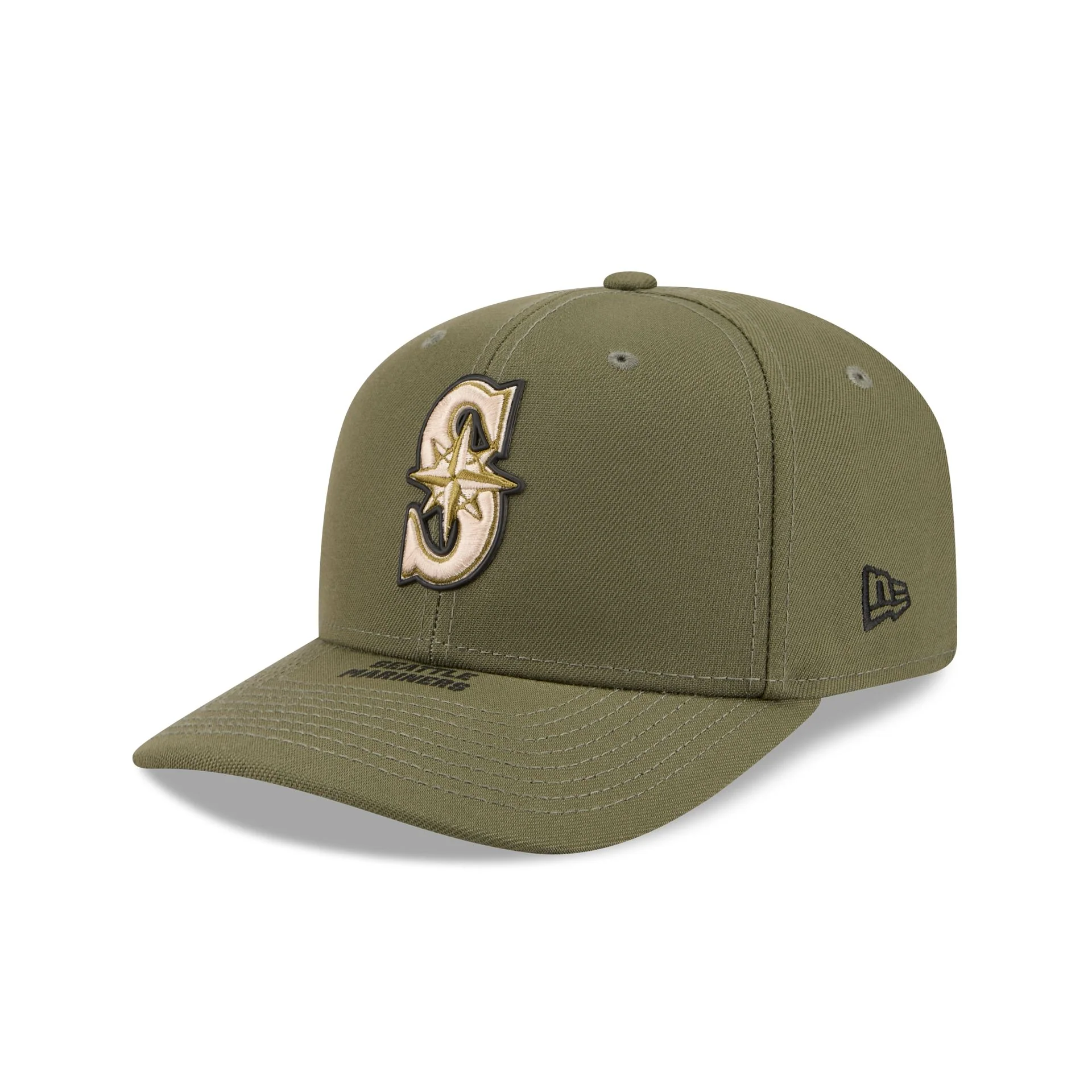 Seattle Mariners Armed Forces Day 2026 9SEVENTY Stretch-Snap Hat - Image 3