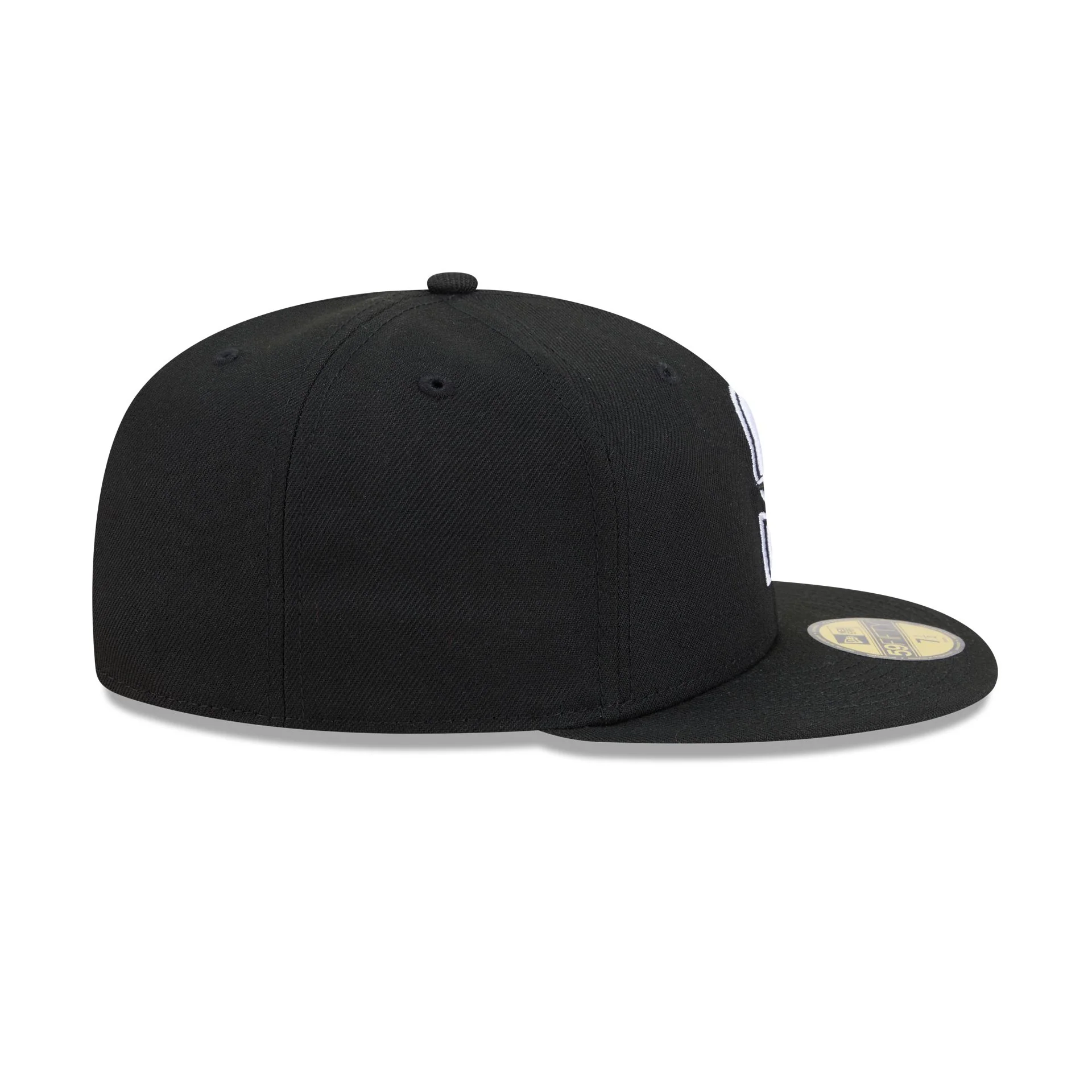 Seattle Mariners Black and White Basic 59FIFTY Fitted Hat - Image 5