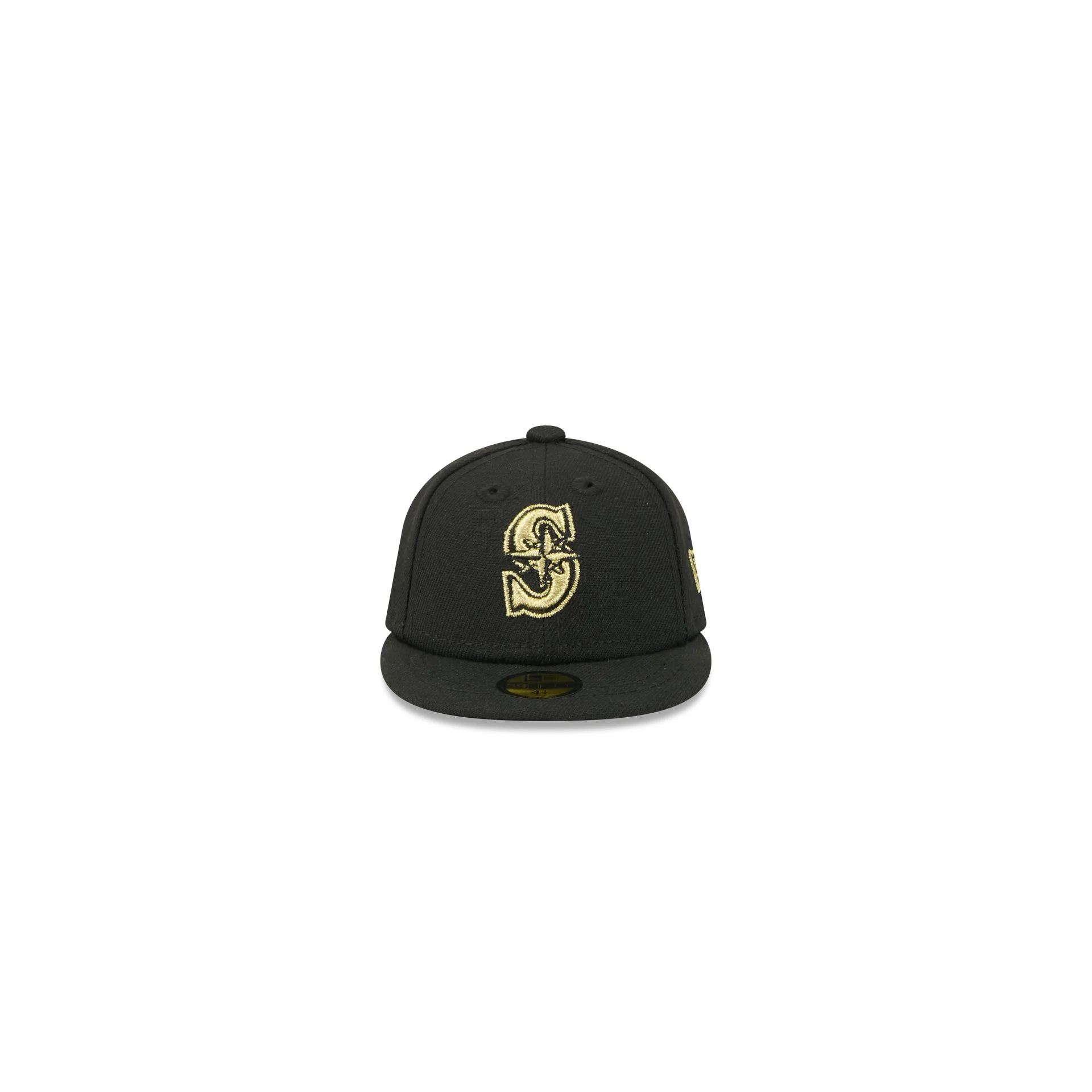 Seattle Mariners Gold Logo Mini 59FIFTY Fitted Hat - Image 2