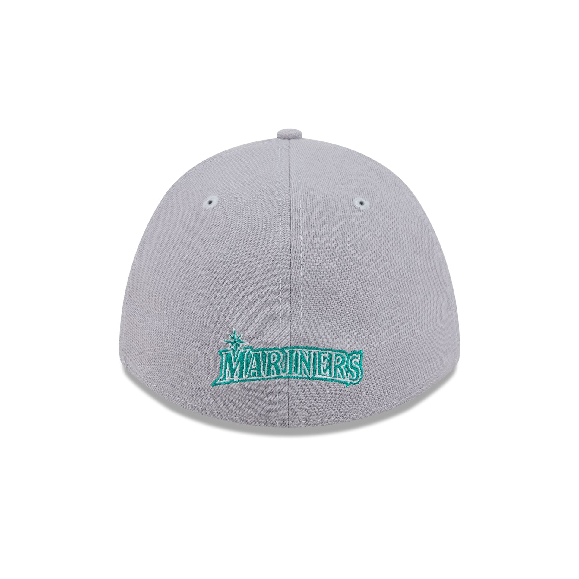 Seattle Mariners Gray 39THIRTY M-Crown Stretch Fit Hat - Image 6