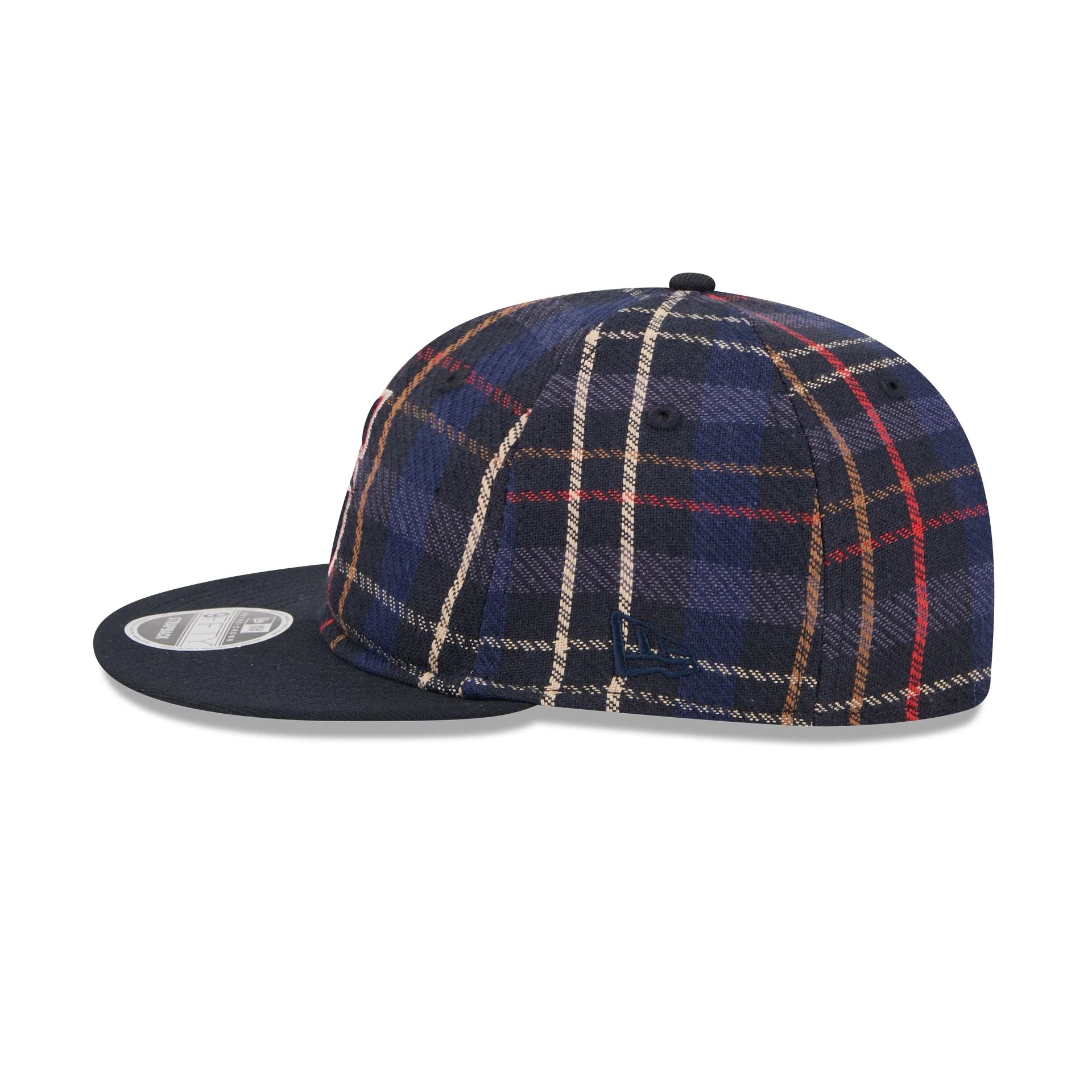 Seattle Mariners Grunge Plaid Retro Crown 9FIFTY Adjustable Hat - Image 4