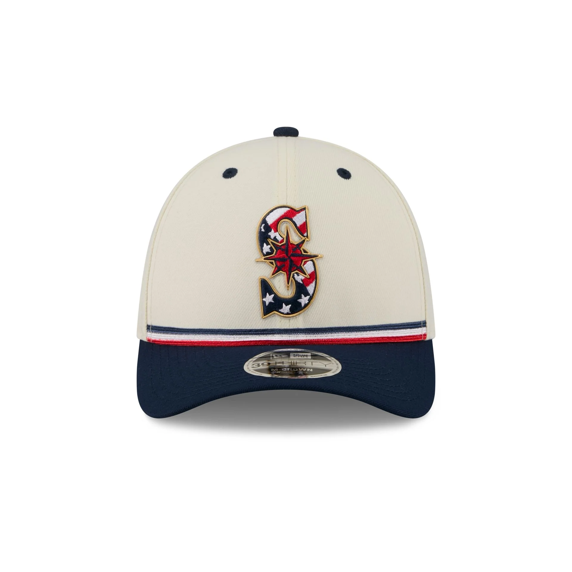 Seattle Mariners Independence Day 2026 39THIRTY M-Crown Stretch Fit Hat - Image 2