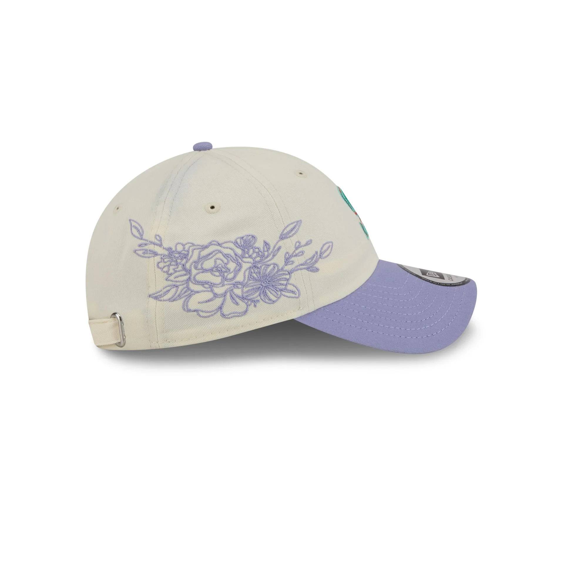 Seattle Mariners Lavender Flowers Casual Classic Adjustable Hat - Image 4