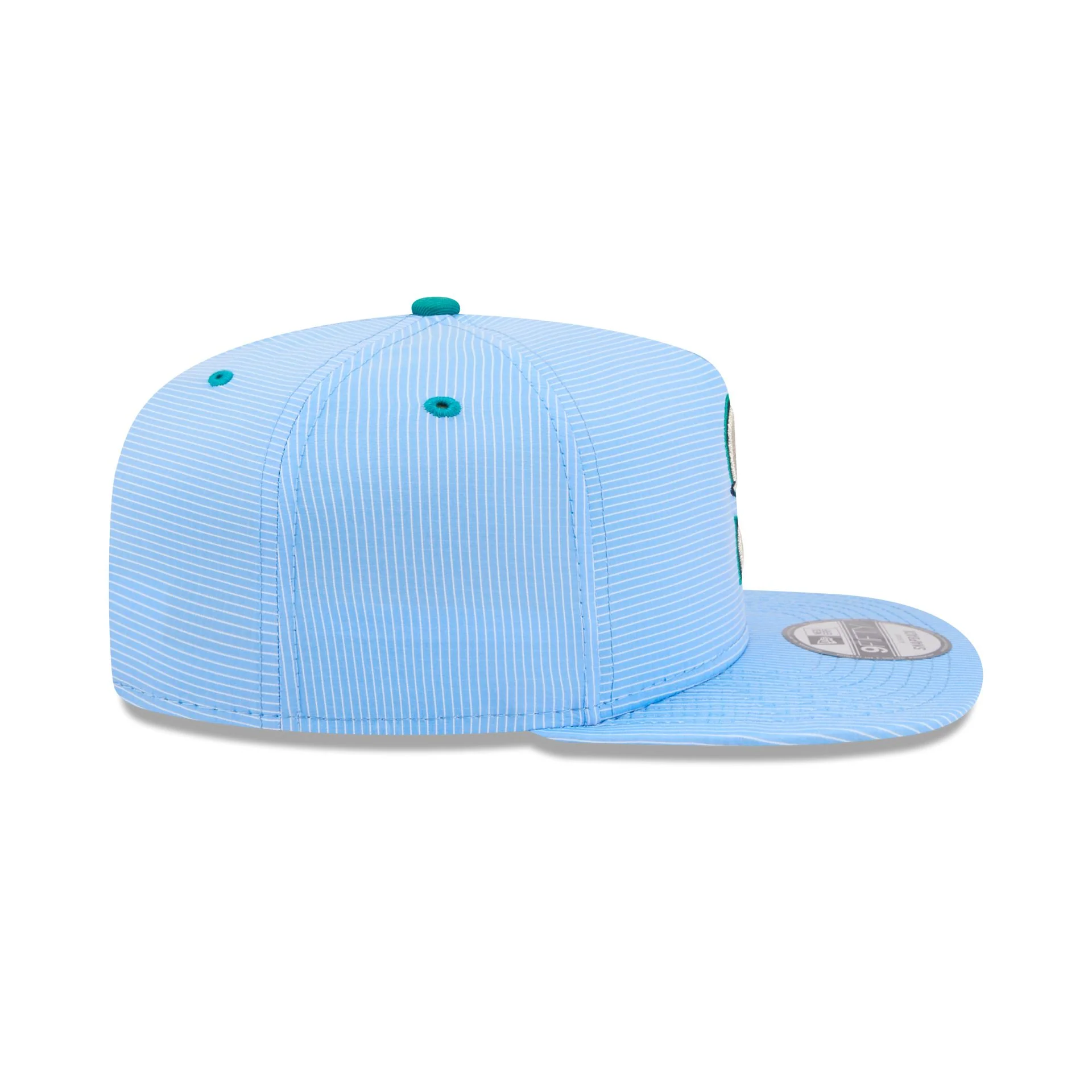 Seattle Mariners Pinstripe Ripstop 9FIFTY A-Frame Snapback Hat - Image 5