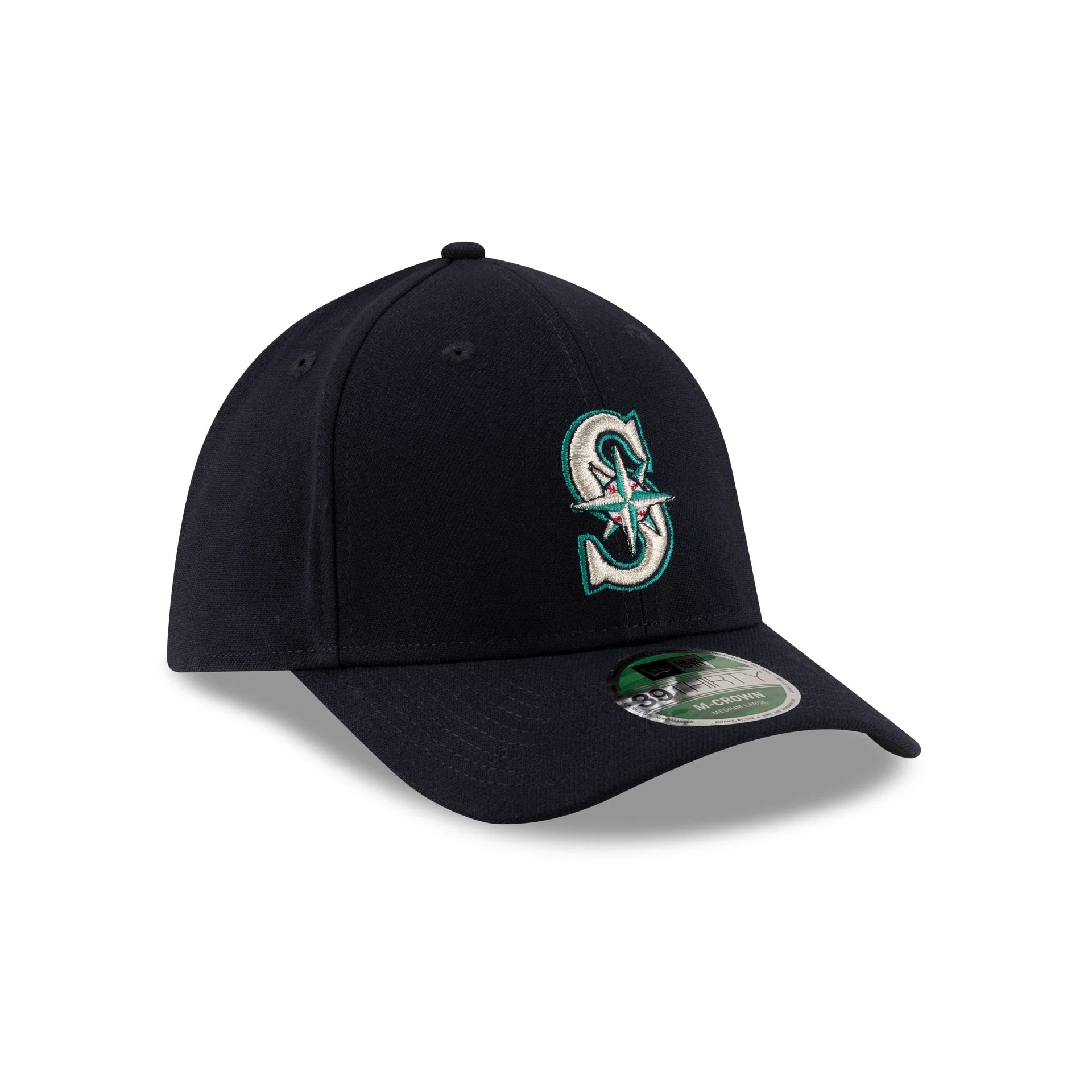 Seattle Mariners Player Replica 39THIRTY M-Crown Stretch Fit Hat - Image 3