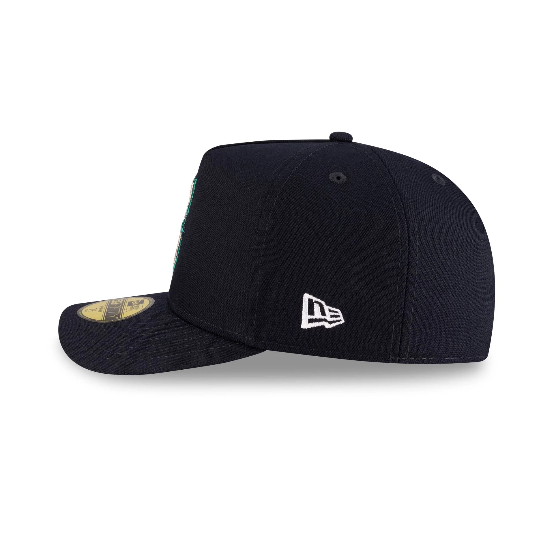 Seattle Mariners Script Safety Pin 59FIFTY A-Frame Fitted Hat - Image 5