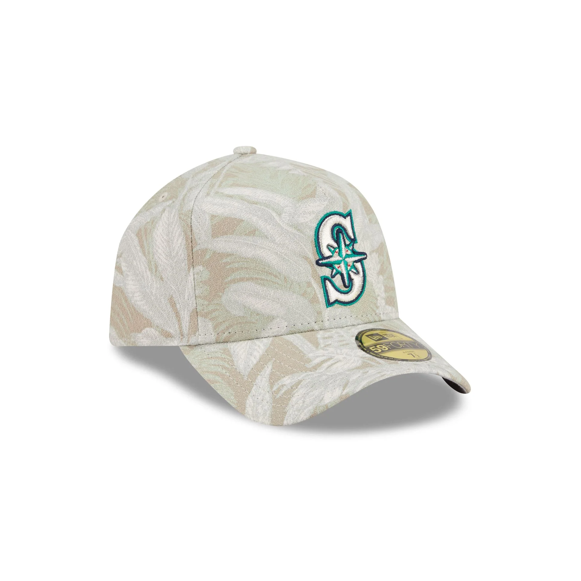 Seattle Mariners Three Looms Leafy Palm 59FORTY A-Frame Fitted Hat - Image 3
