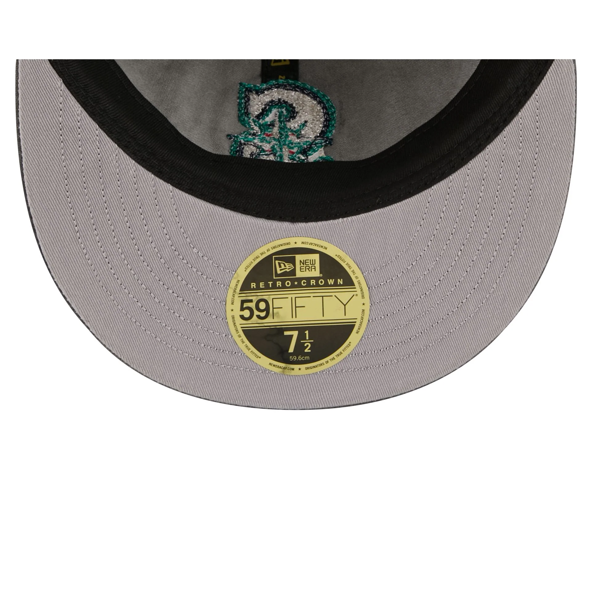 Seattle Mariners Visor Stitch Retro Crown 59FIFTY Fitted Hat - Image 7