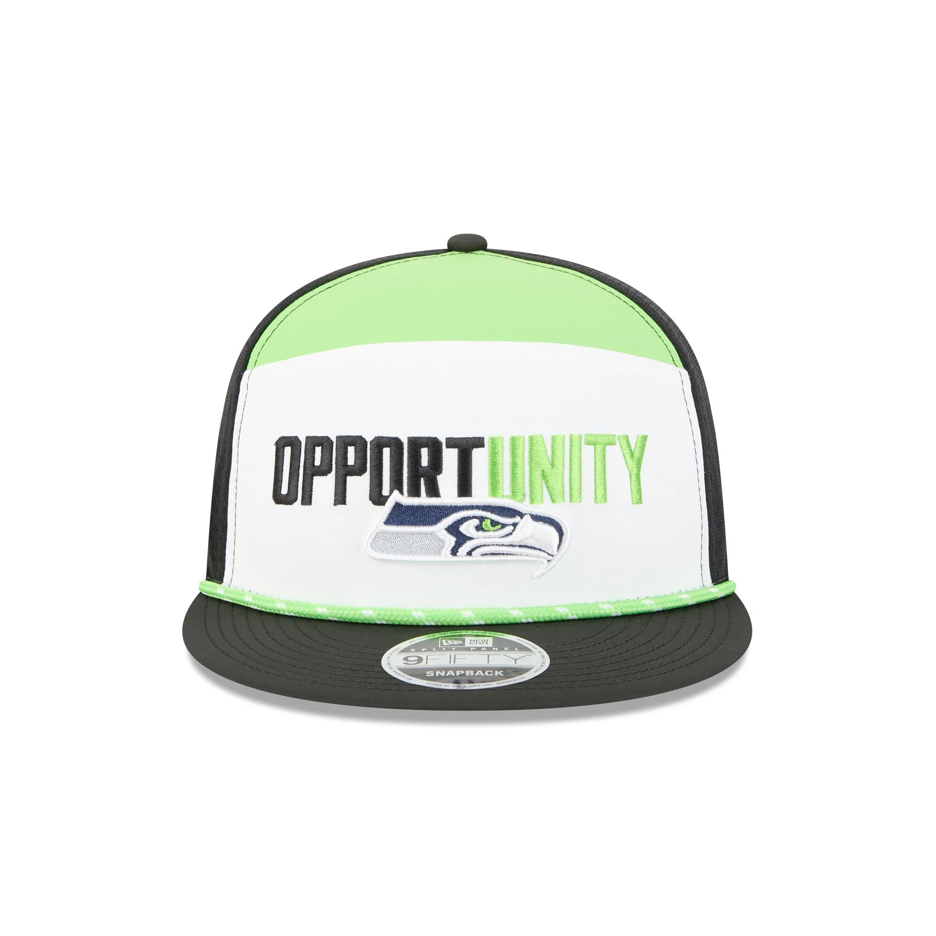 Seattle Seahawks 2025 Inspire Change Split Panel 9FIFTY Snapback Hat - Image 2