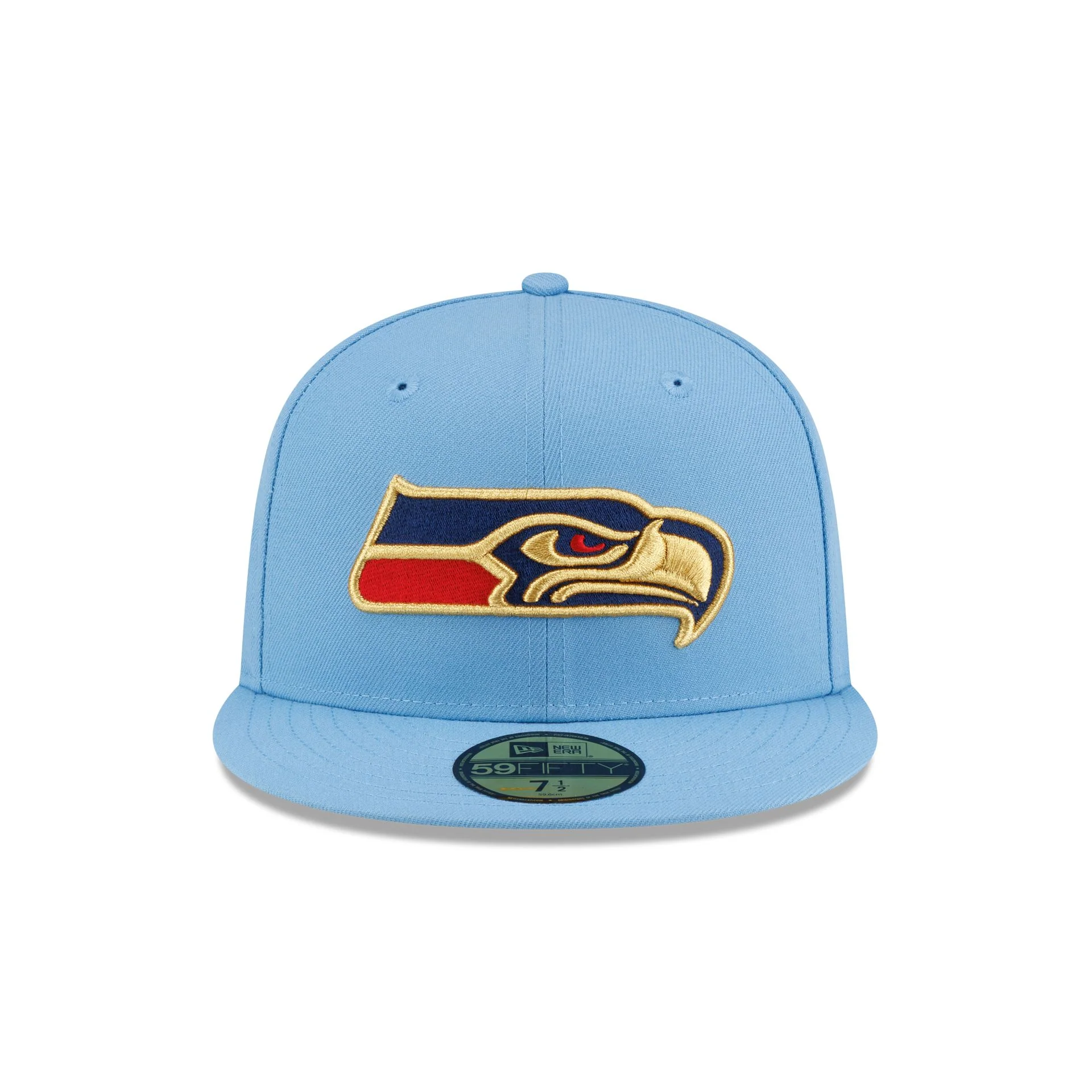 Seattle Seahawks Red, White & Blue 59FIFTY Fitted Hat - Image 2