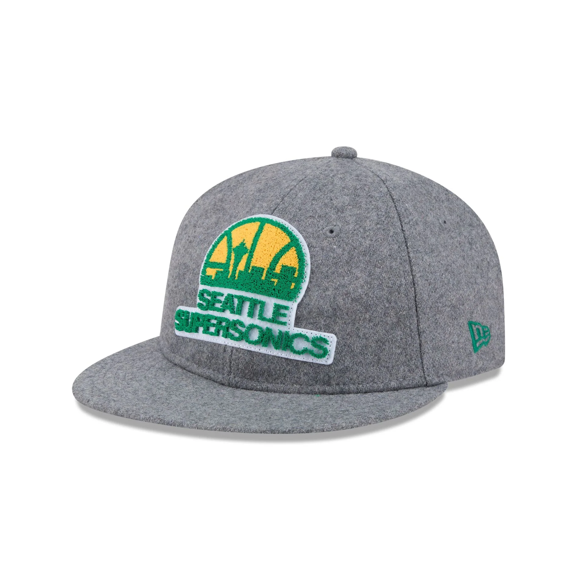 Seattle Supersonics Chenille Woven Retro Crown 9FIFTY Adjustable Hat - Image 3