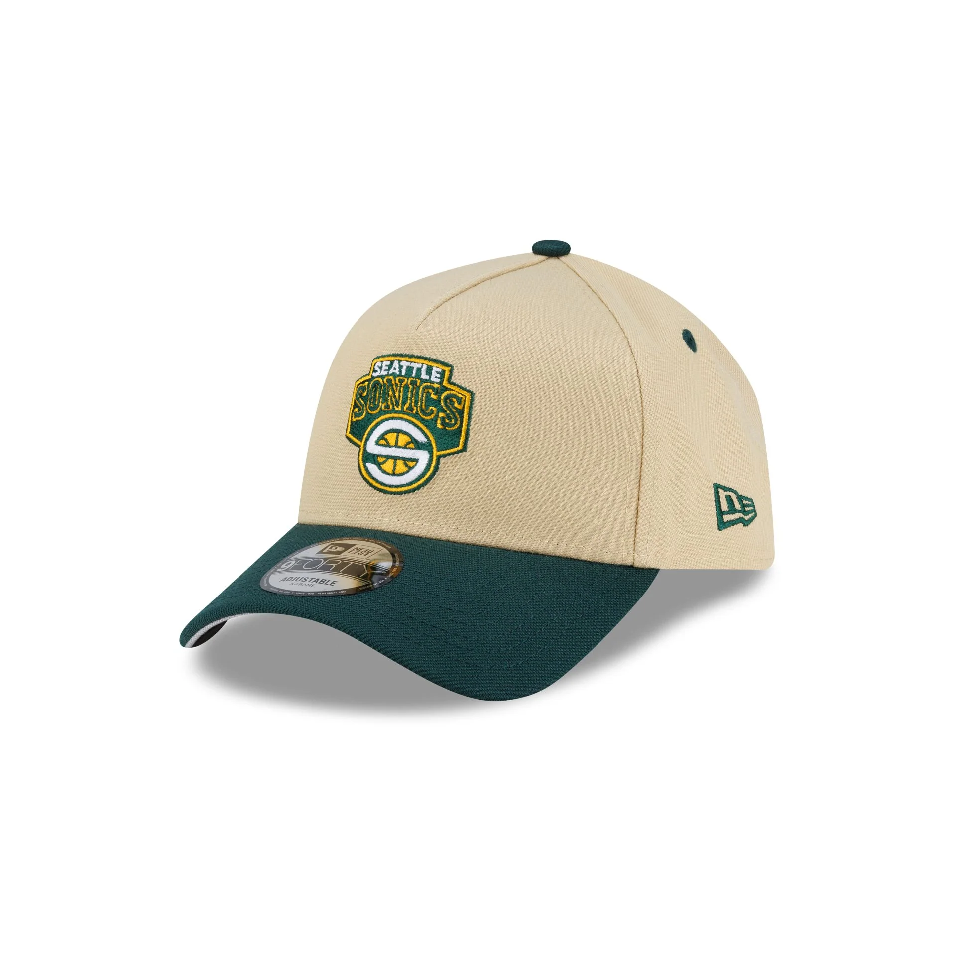 Seattle SuperSonics Hardwood Classics 2000s Gold 9FORTY A-Frame Snapback Hat