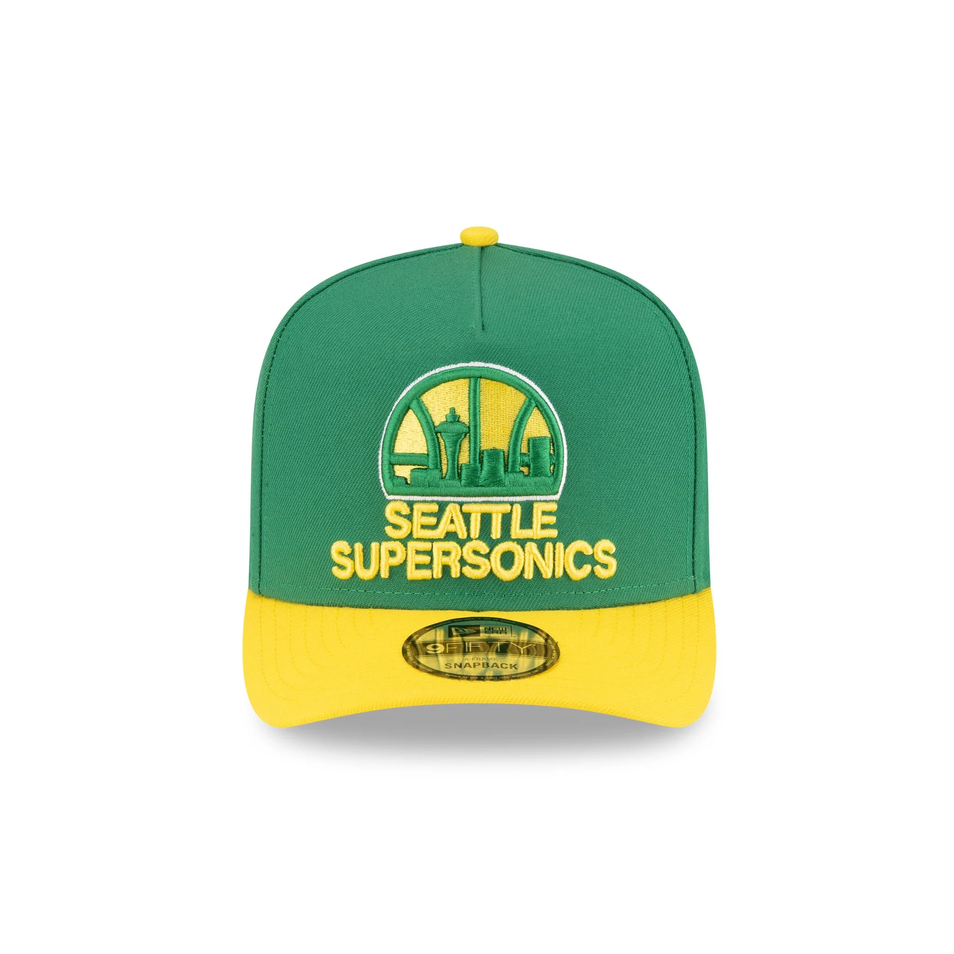 Seattle Supersonics Hardwood Classics 80s Two Tone 9FIFTY A-Frame Snapback Hat - Image 2