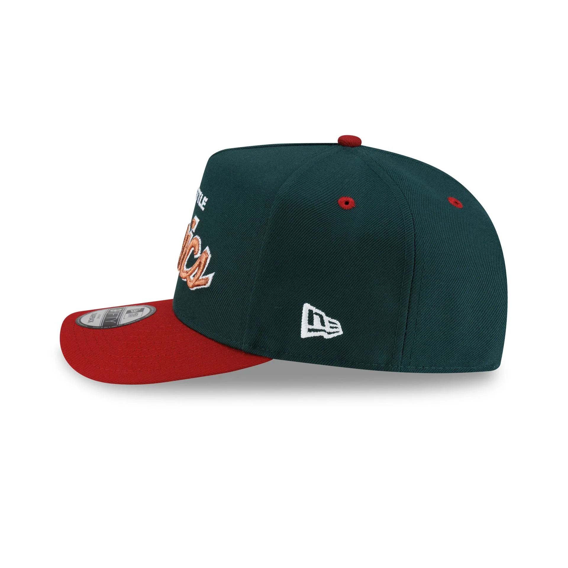 Seattle Supersonics Hardwood Classics 90s Script 9FIFTY A-Frame Snapback Hat - Image 5