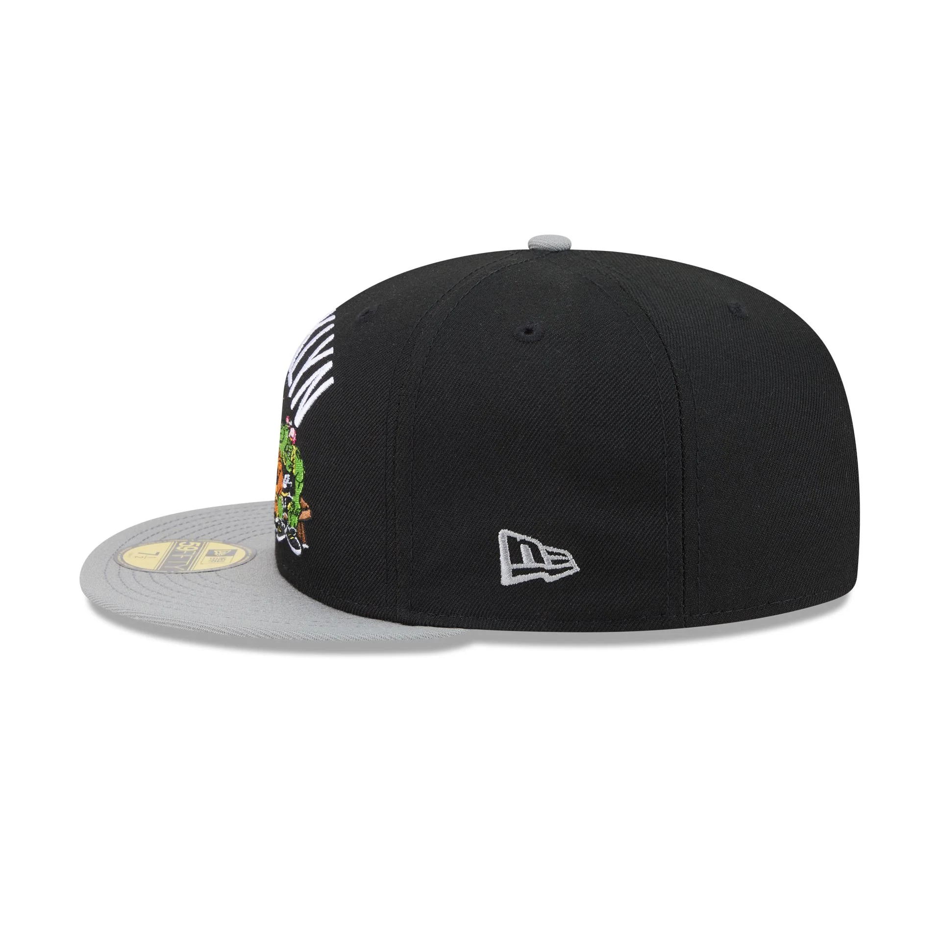 Space Jam x Brooklyn Nets Monstars Black 59FIFTY Fitted Hat - Image 5