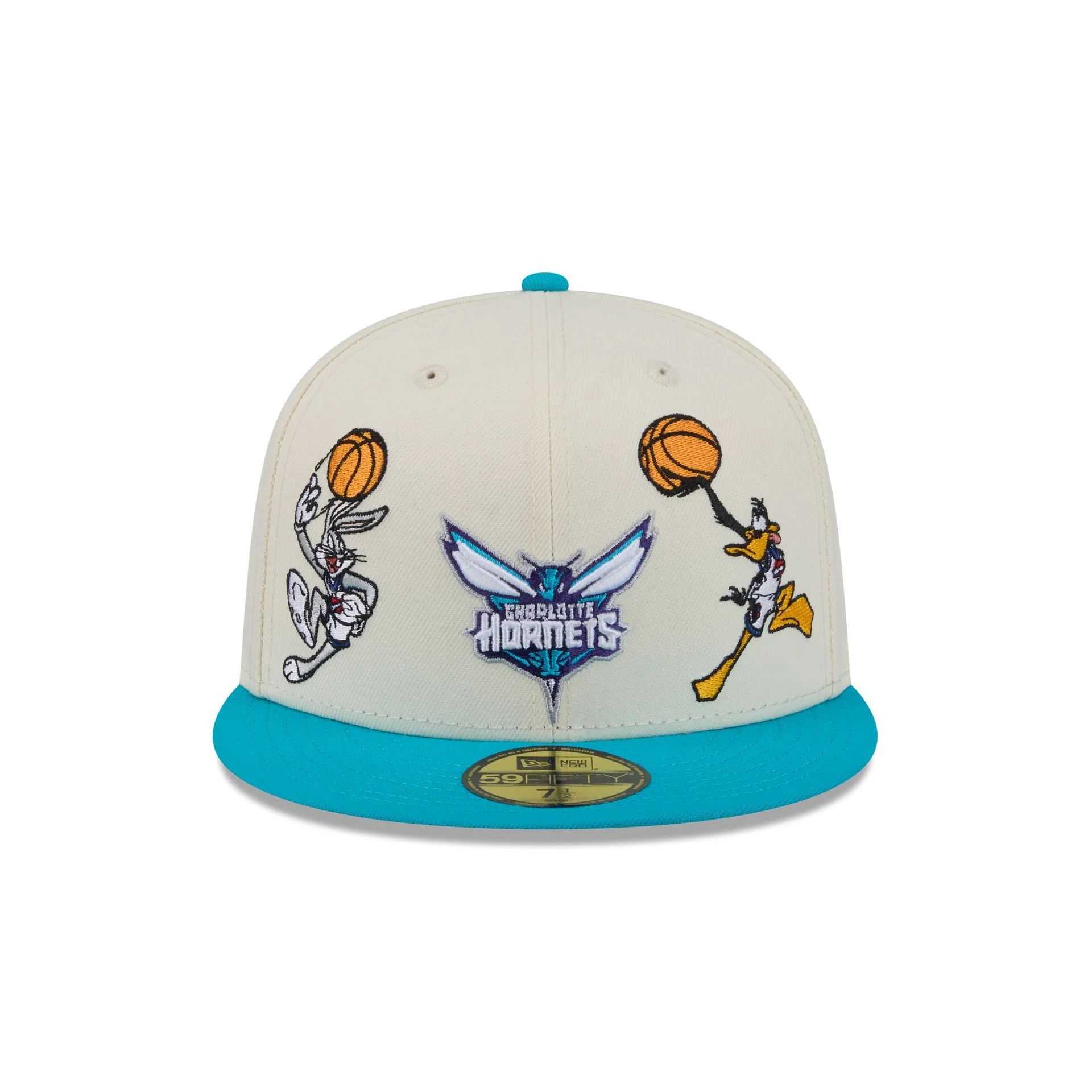 Space Jam x Charlotte Hornets Tune Squad Chrome White 59FIFTY Fitted Hat - Image 2