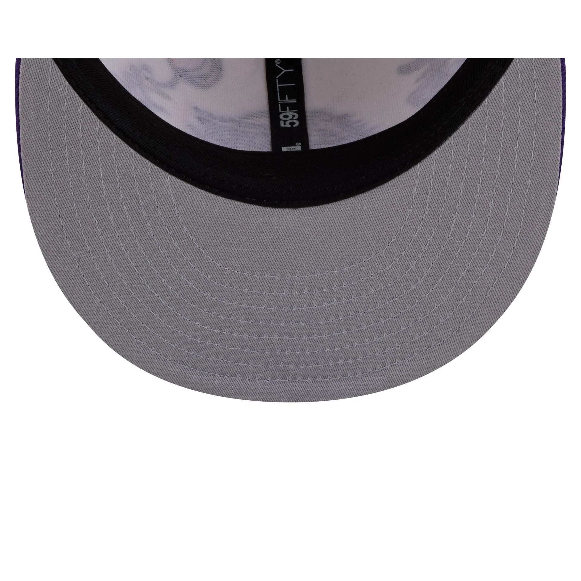 Space Jam x Los Angeles Lakers Tune Squad Chrome White 59FIFTY Fitted Hat - Image 7