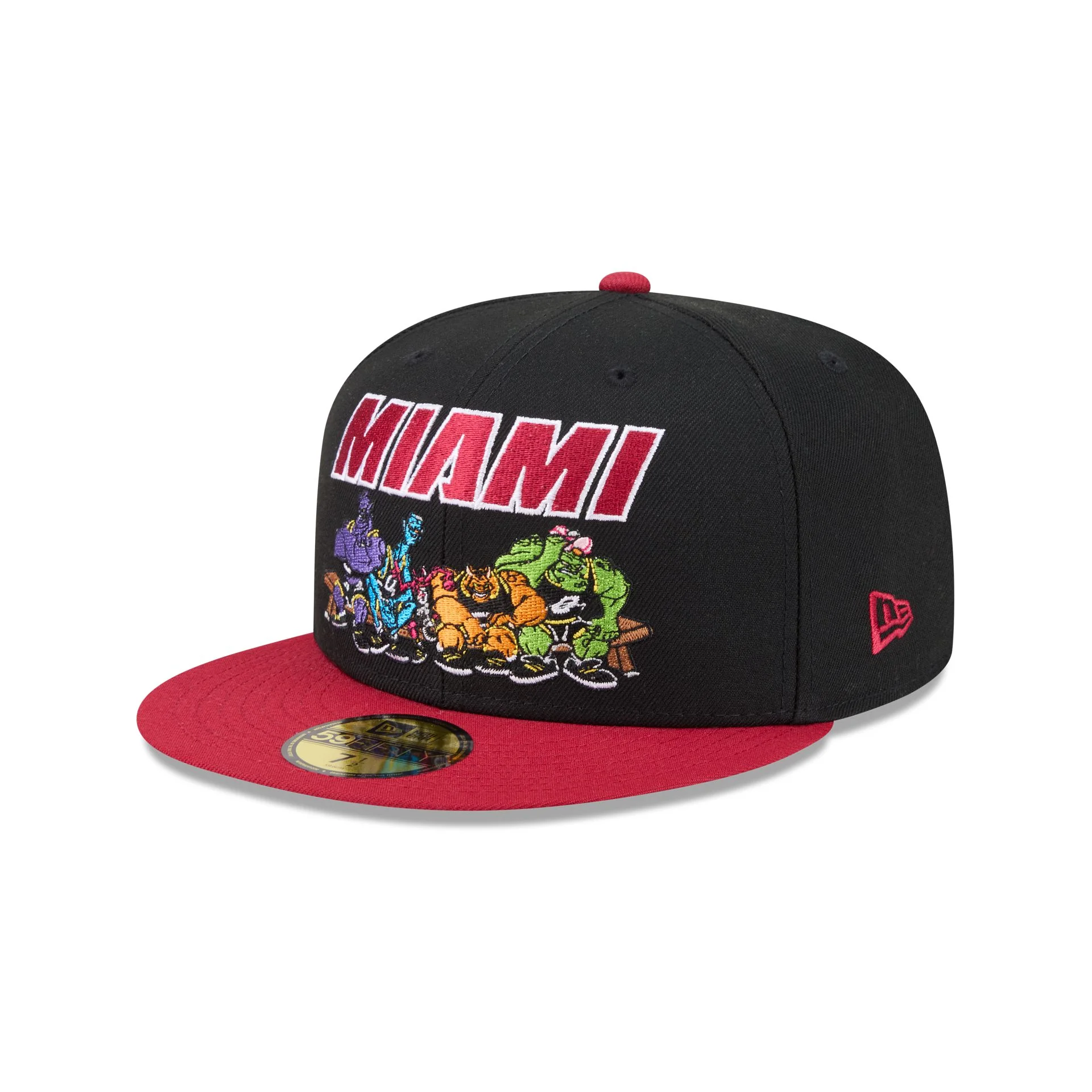 Space Jam x Miami Heat Monstars Black 59FIFTY Fitted Hat - Image 3