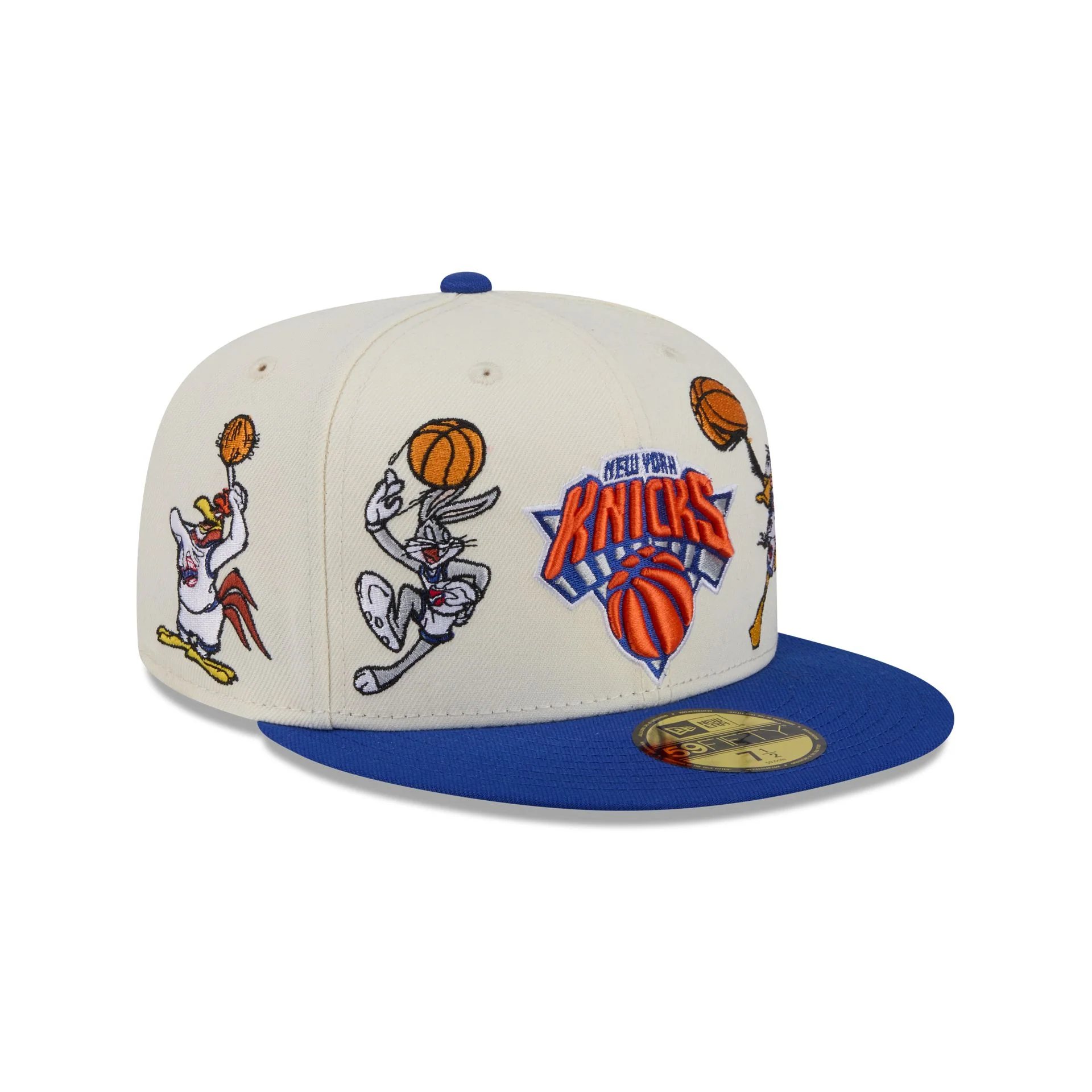 Space Jam x New York Knicks Tune Squad Chrome White 59FIFTY Fitted Hat - Image 3