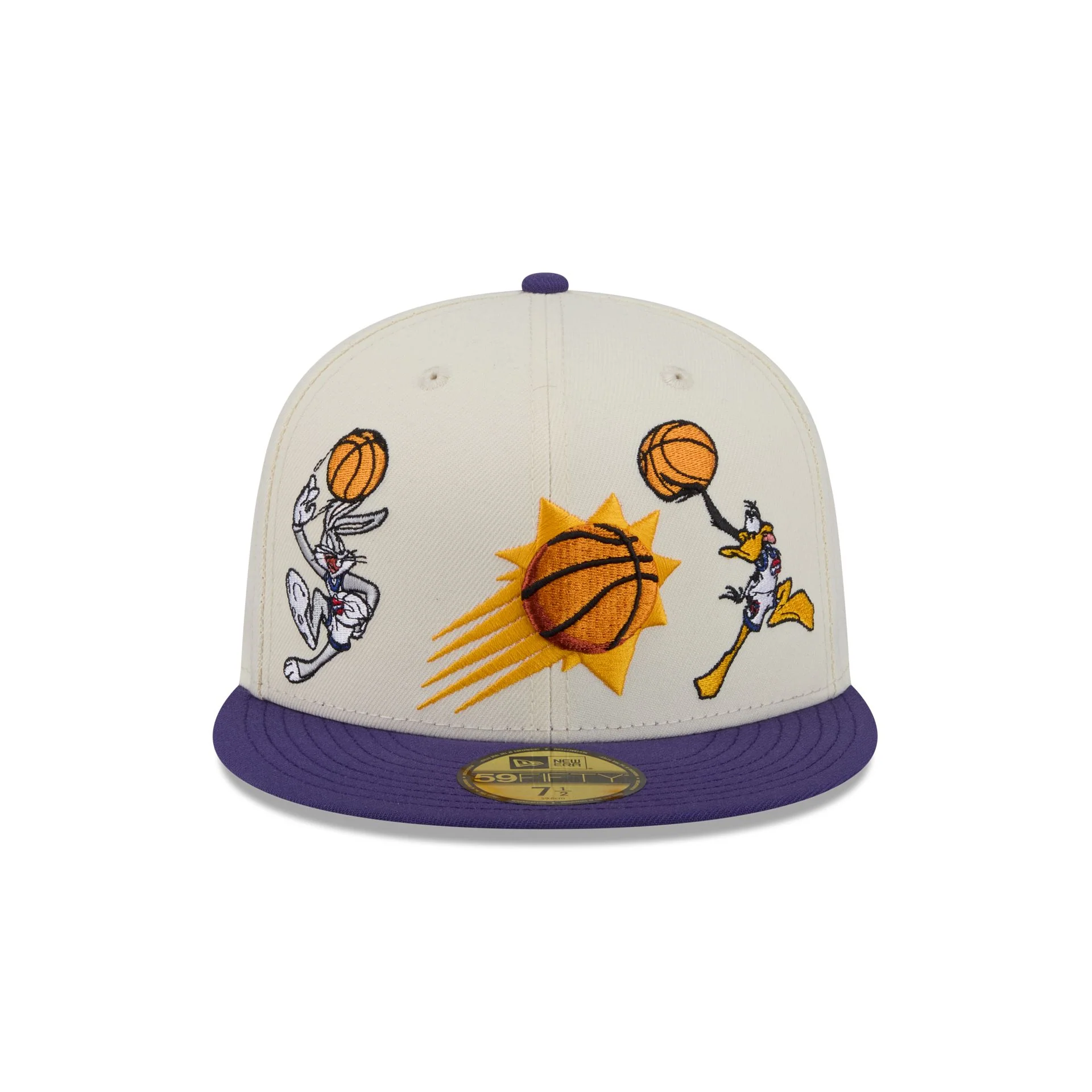 Space Jam x Phoenix Suns Tune Squad Chrome White 59FIFTY Fitted Hat - Image 2