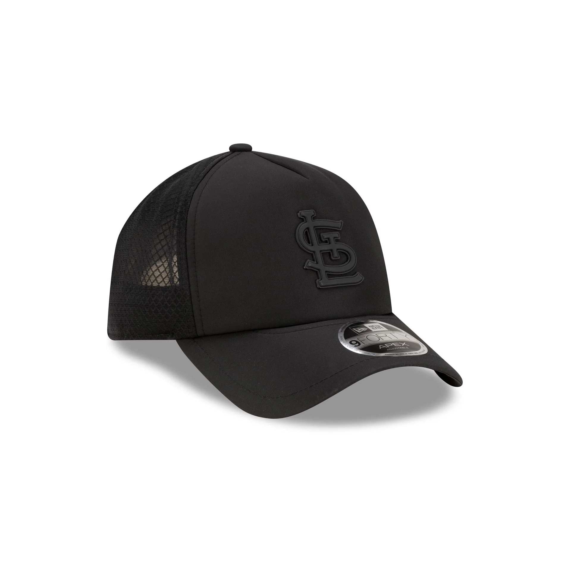 St. Louis Cardinals 2026 Batting Practice Black 9FORTY APEX Trucker Hat - Image 3