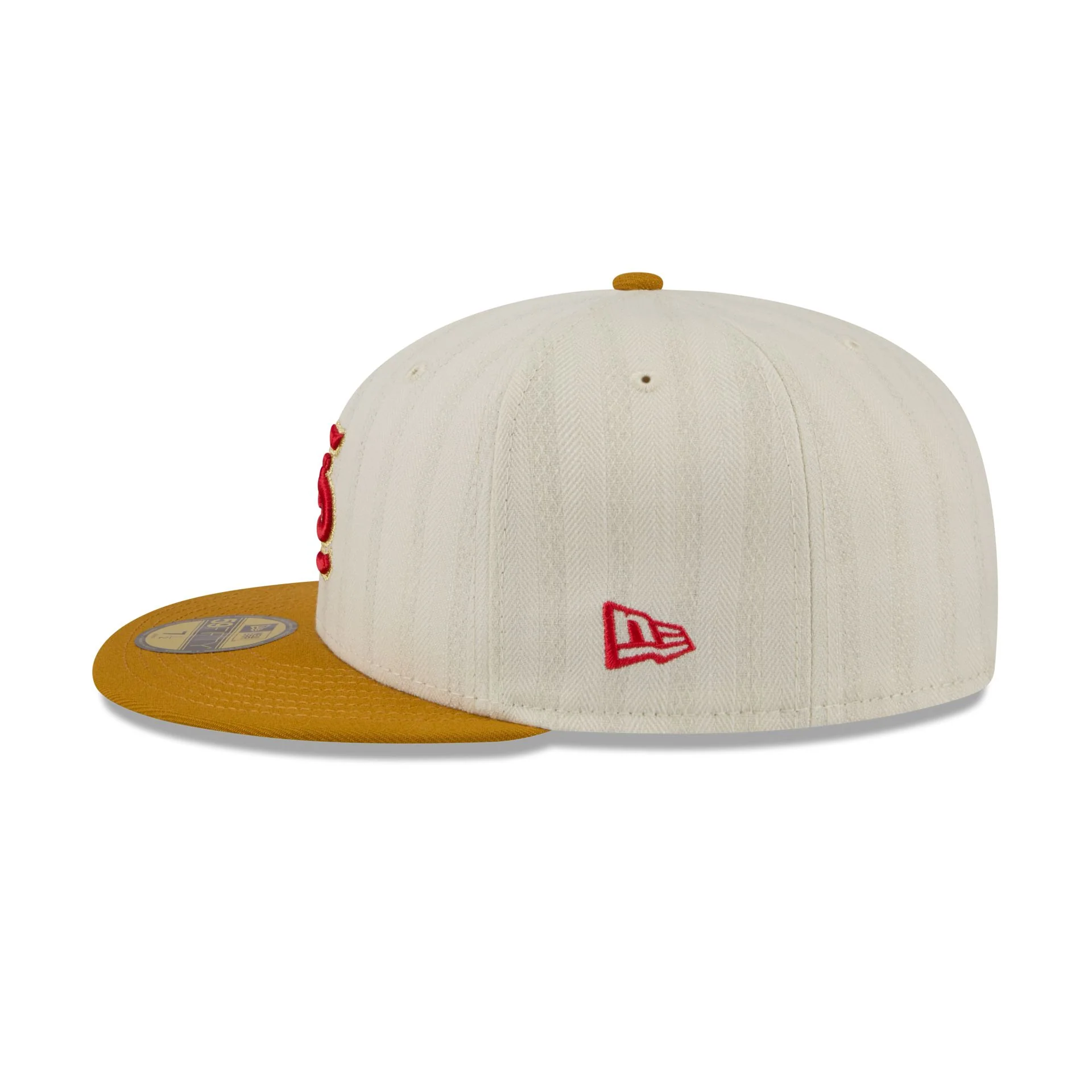St. Louis Cardinals Chrome Herringbone 59FIFTY Fitted Hat - Image 5