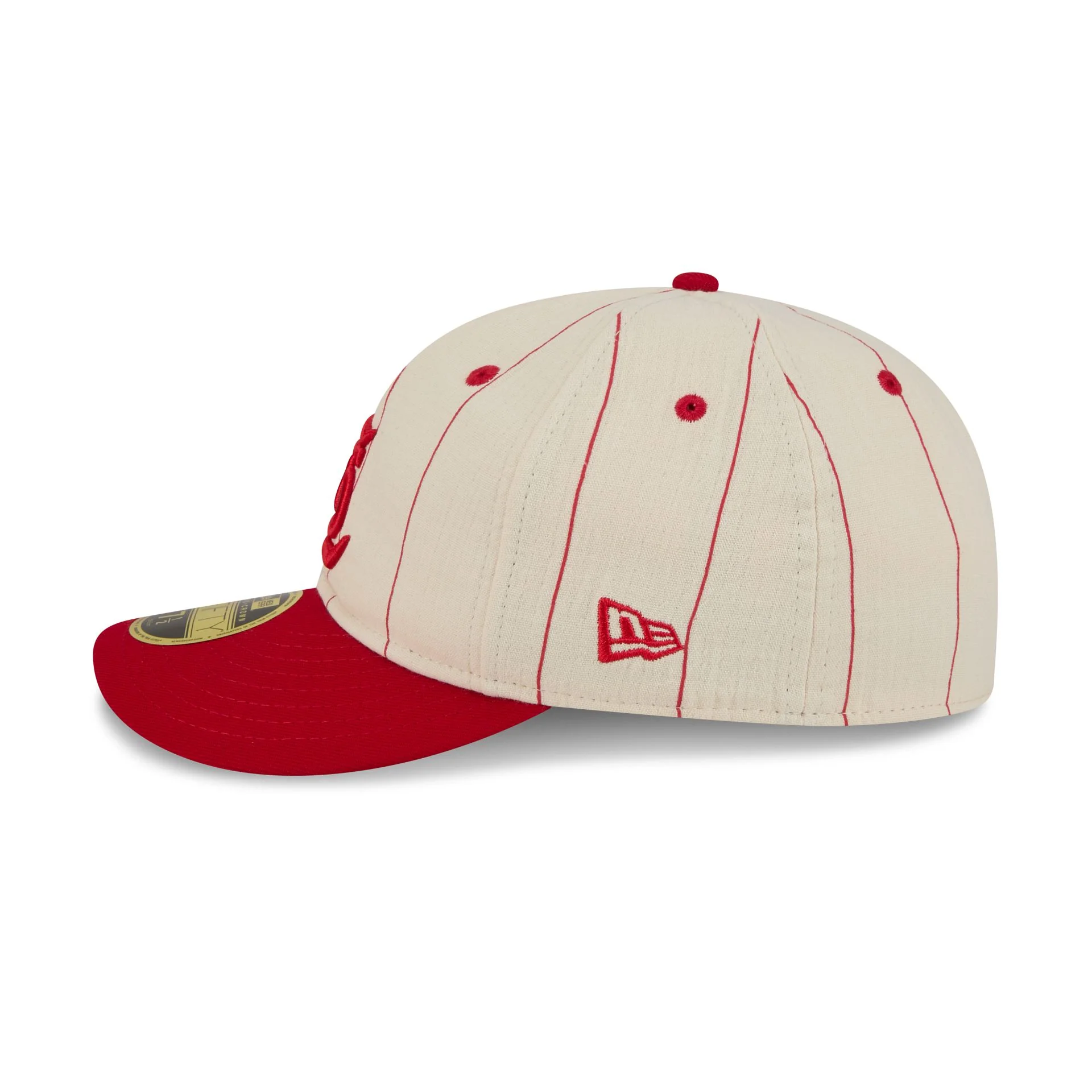 St. Louis Cardinals Linen Pinstripe Retro Crown 59FIFTY Fitted Hat - Image 4